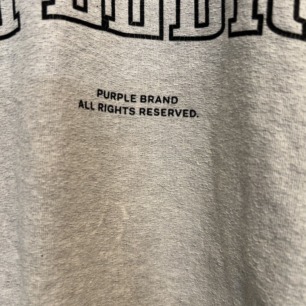 Purple Brand Purple Brand Distressed Logo Long sleeve Grey Size US XL / EU 56 / 4 - 4 Thumbnail