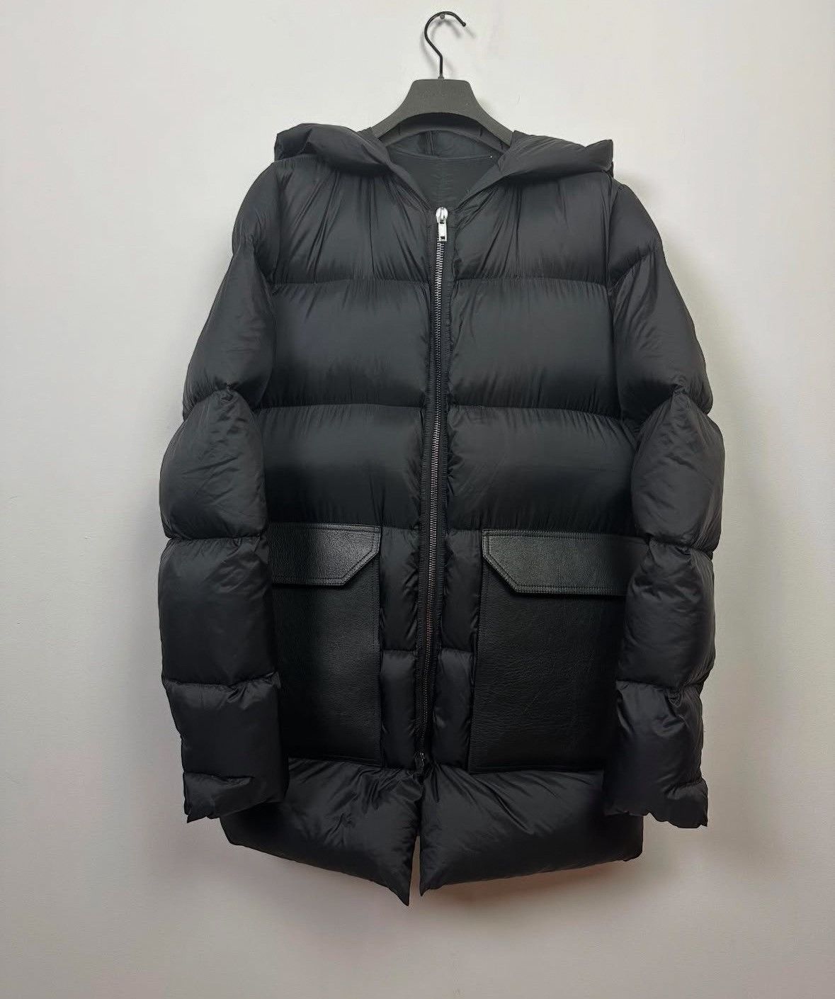 Rick Owens Rick Owens FW17 'GLITTER' Jumbo Leather Pocket Puffer Jacket Size US L / EU 52-54 / 3 - 1 Thumbnail