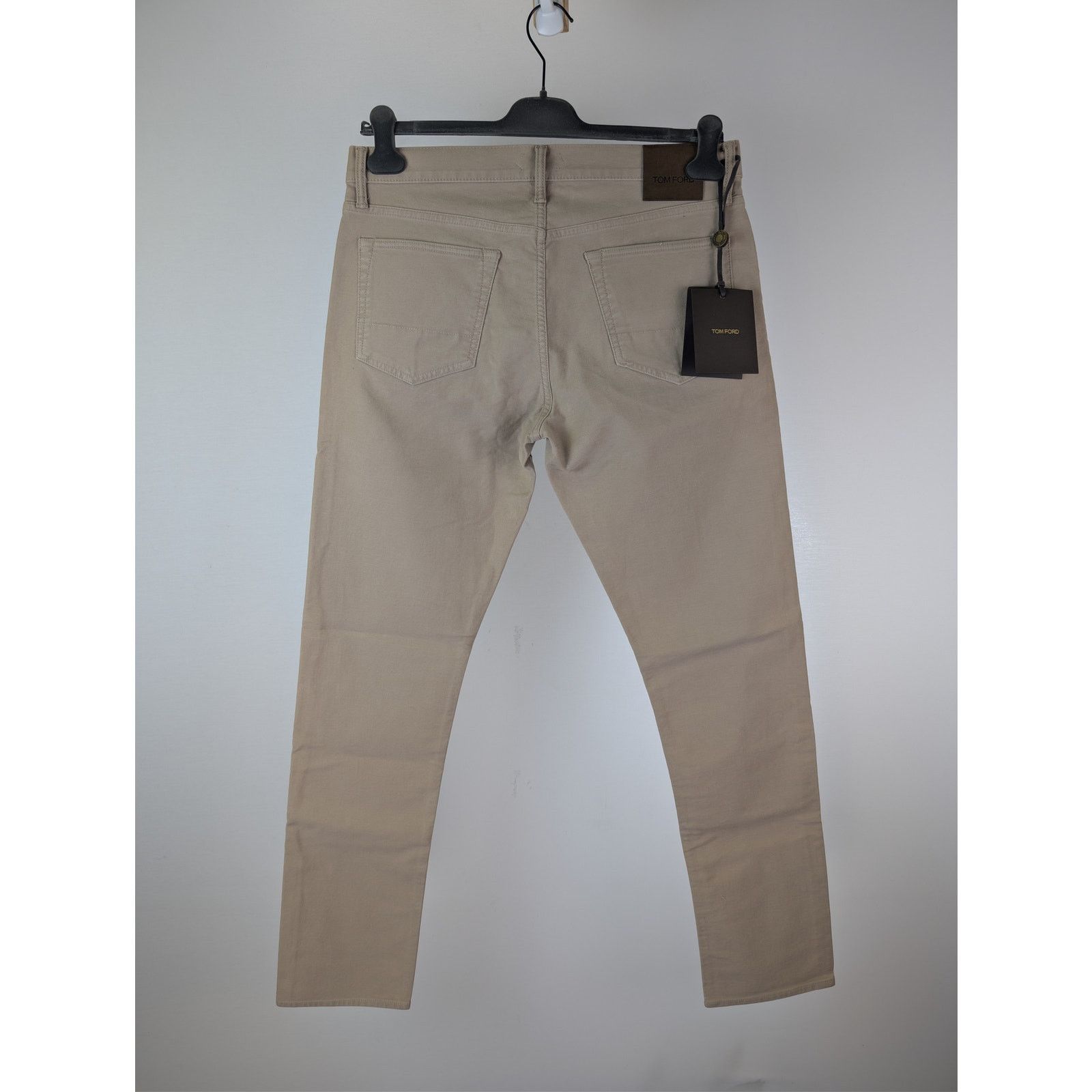 Tom Ford o1rshd1 Slim Fit Cotton Blend Denim Jeans in Light Yellow Size US 34 / EU 50 - 13 Thumbnail