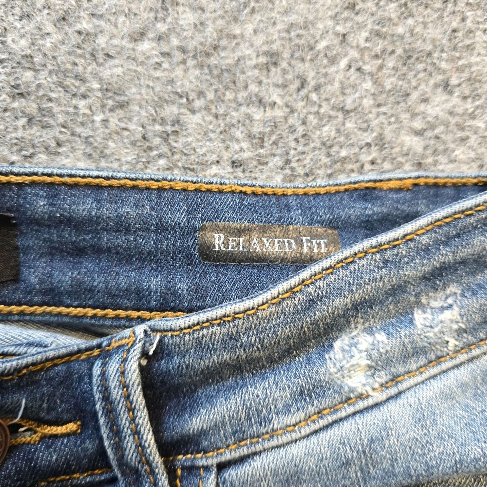 Vintage Judy Blue Jeans Women Size 26 Blue Relaxed Fit Stretch Distressed Casual Capsule Jeans Bohemian City 5-Pocket Ankle Mid Rise Mens Womens Girls Size 26" / US 2 / IT 38 - 5 Thumbnail