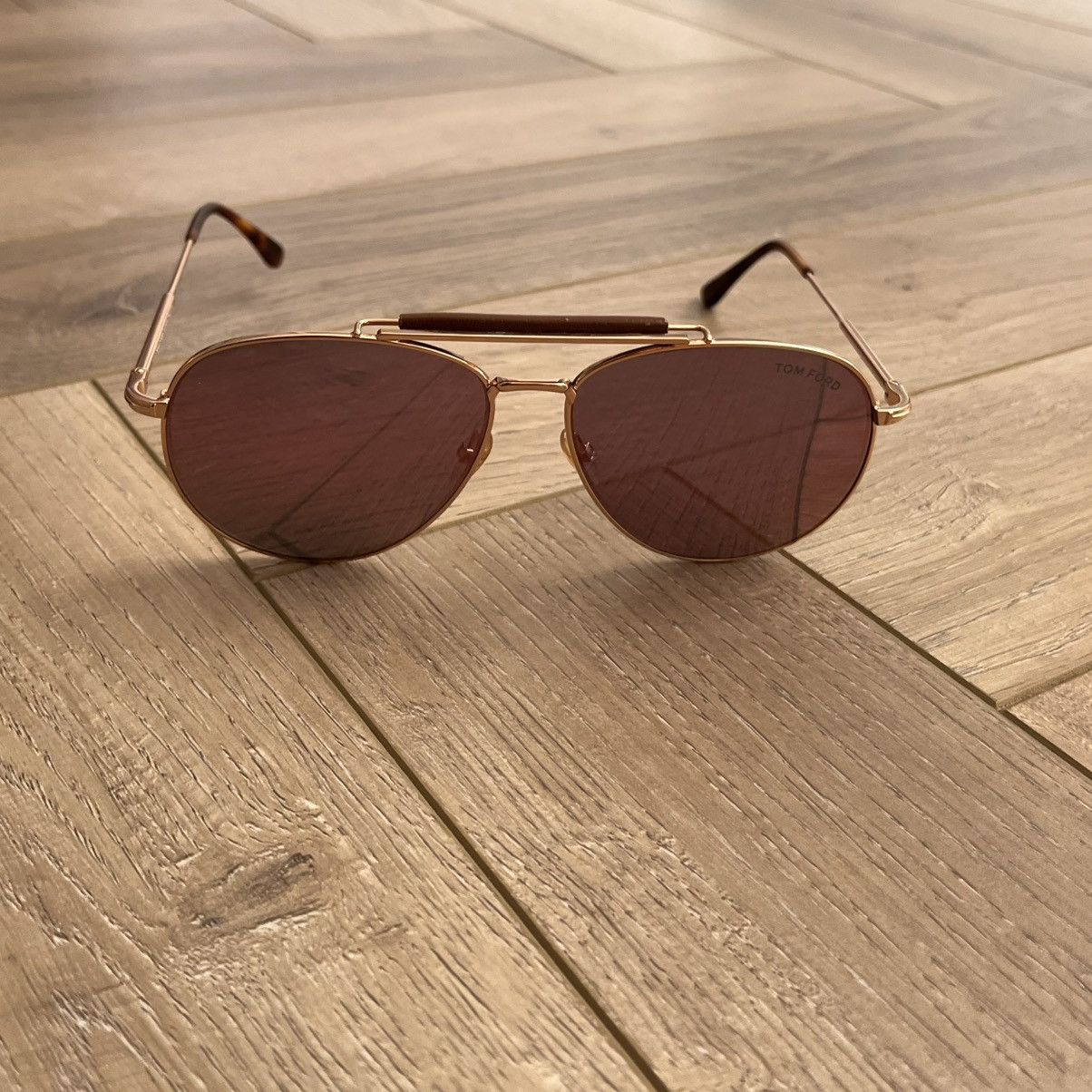 Tom Ford Tom Ford Aviator Sunglasses Rose Gold Size ONE SIZE - 3 Thumbnail