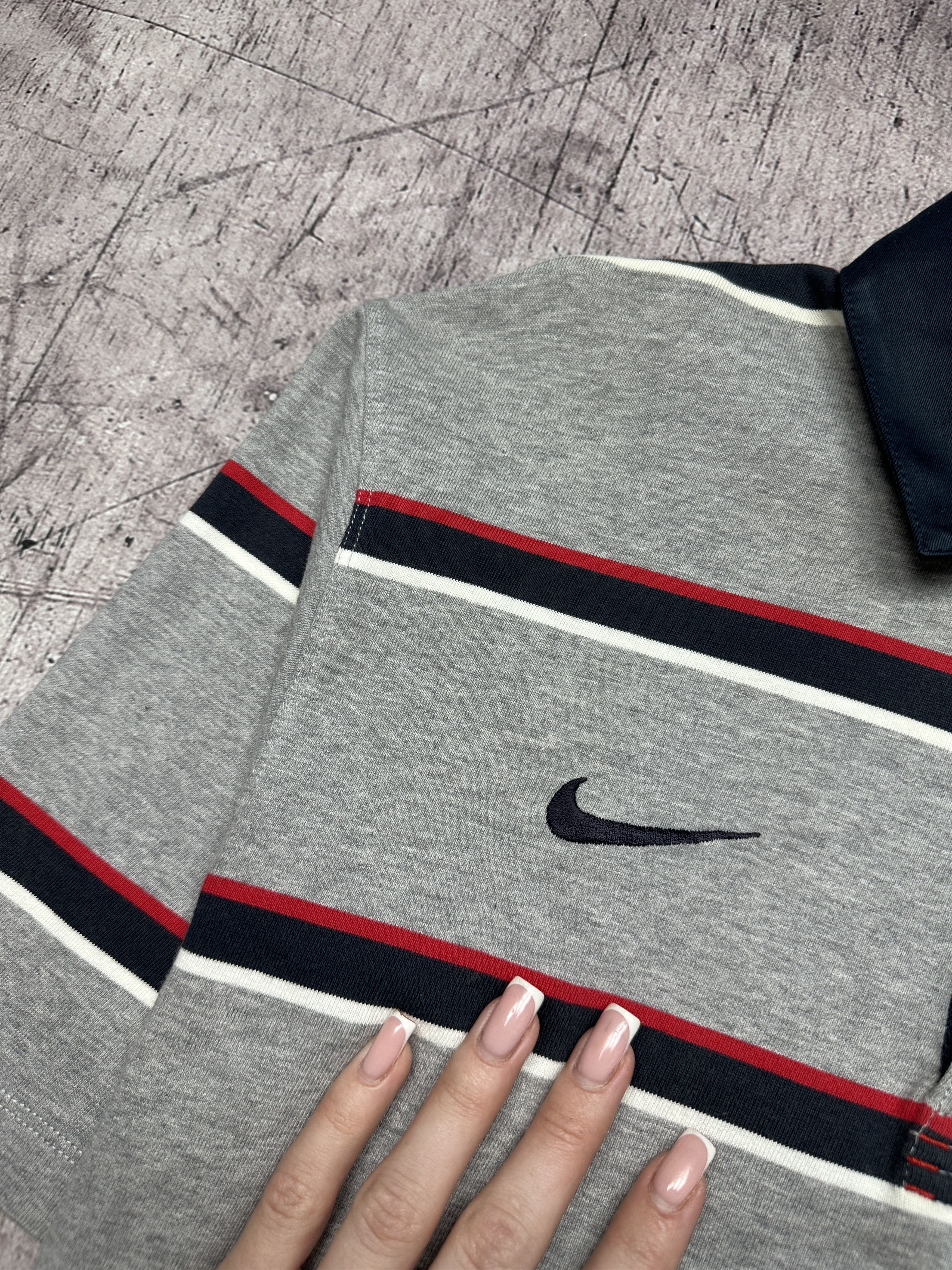 Nike Nike Rugby Vintage Mens Striped Polo Shirt Size US M / EU 48-50 / 2 - 4 Thumbnail
