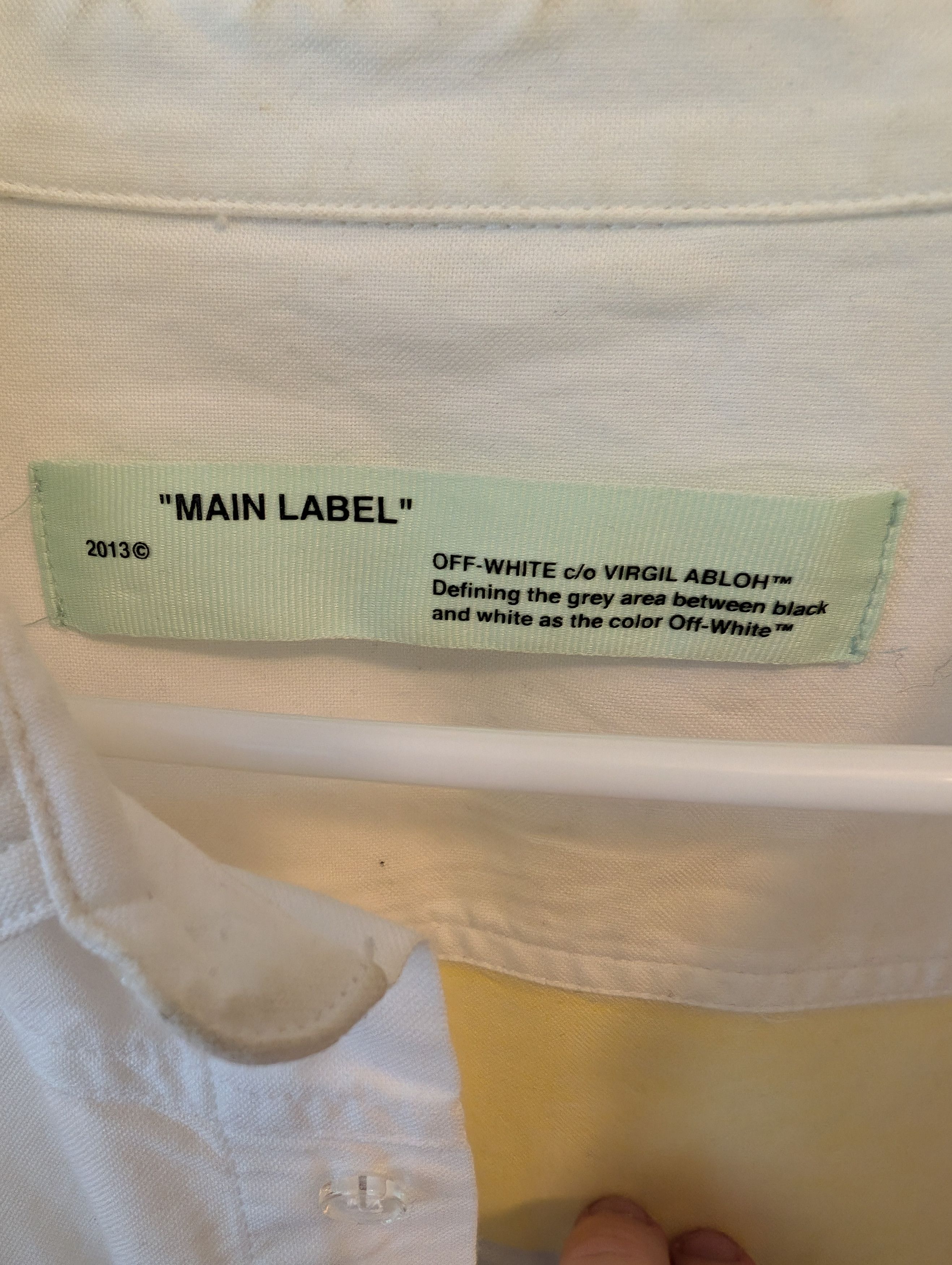 Off-White × Virgil Abloh OFF-WHITE C/O VIRGIL ABLOH RARE FIRE HAZARD TAPE SIZE LARGE Size US L / EU 52-54 / 3 - 3 Thumbnail