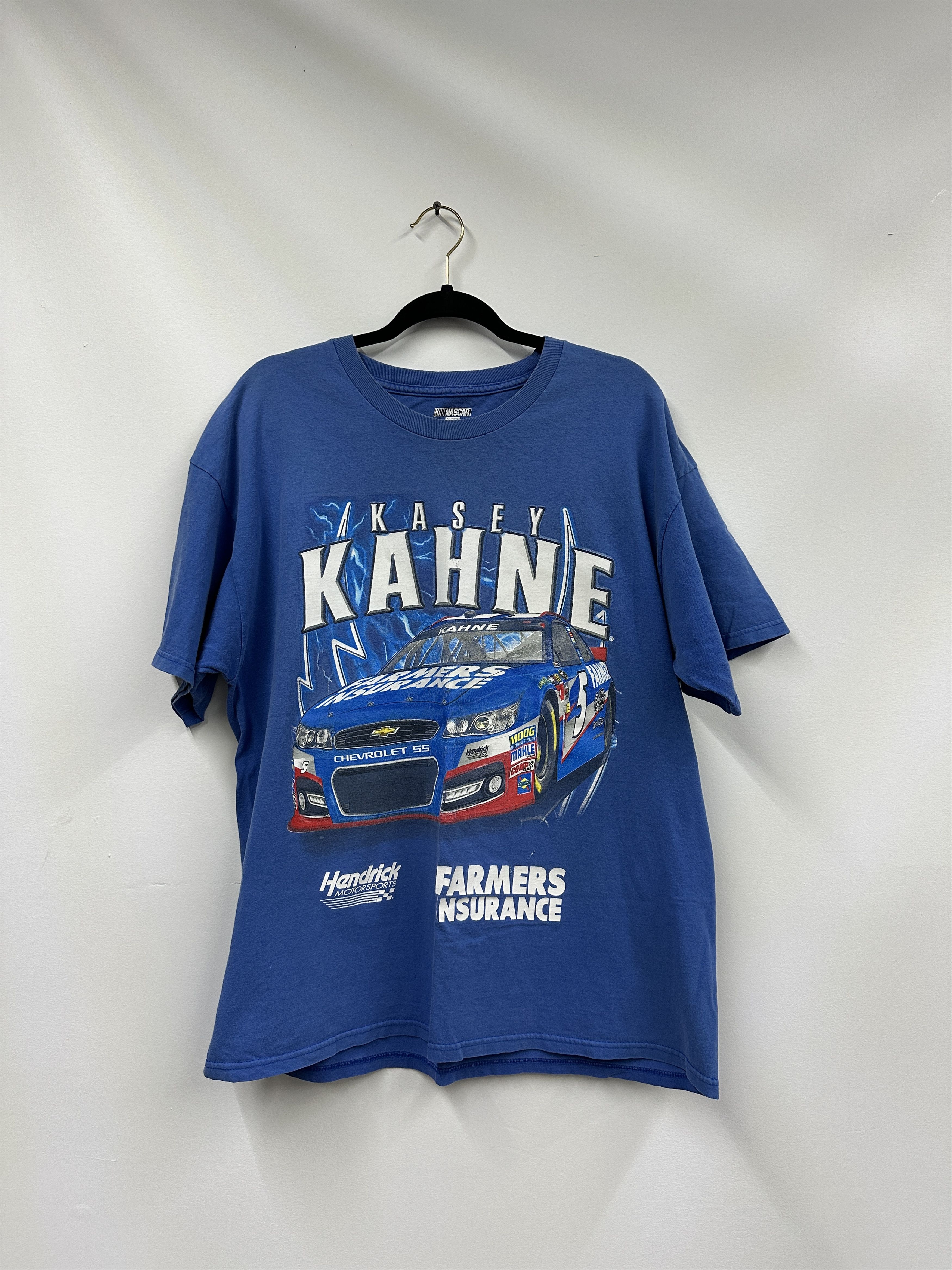 Other Vintage Kasey Kahne NASCAR Farmers Insurance Racing Tee Blue Size US XL / EU 56 / 4 - 1 Thumbnail