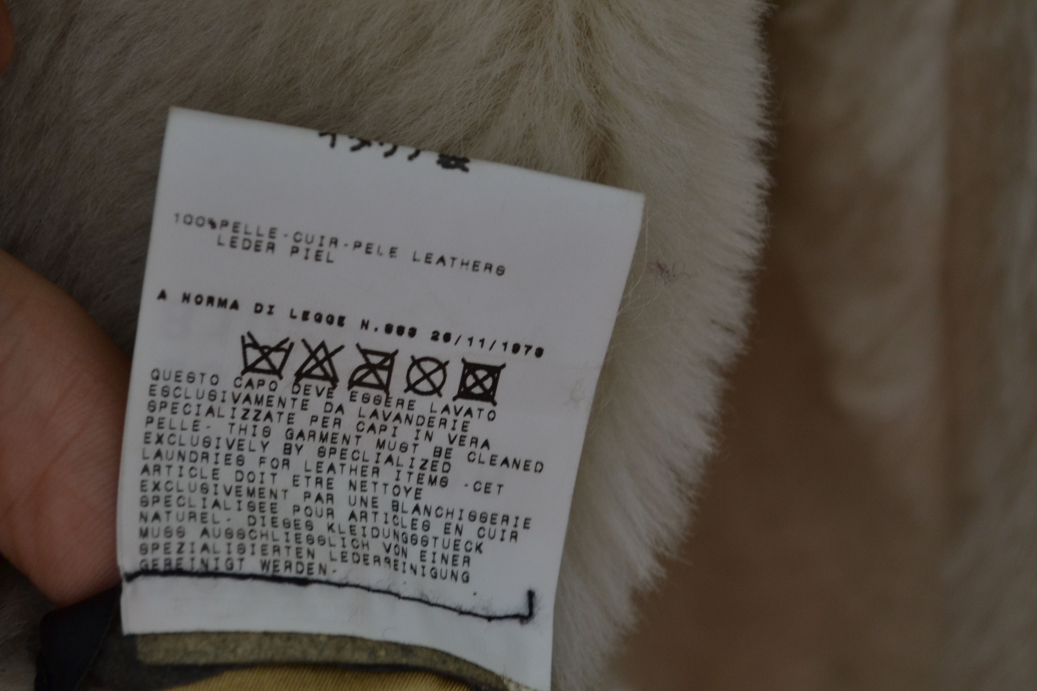 Roberto Cavalli ROBERTO CAVALLI Shearling Jacket Leather Fur Beige Size M / US 6-8 / IT 42-44 - 6 Thumbnail