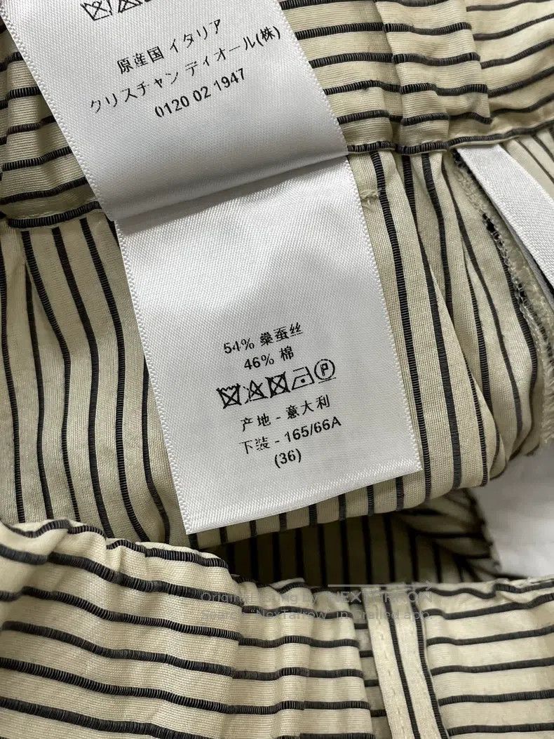 Dior Dior Striped wide-leg trousers Size 24" / US 00 / IT 34 - 5 Thumbnail
