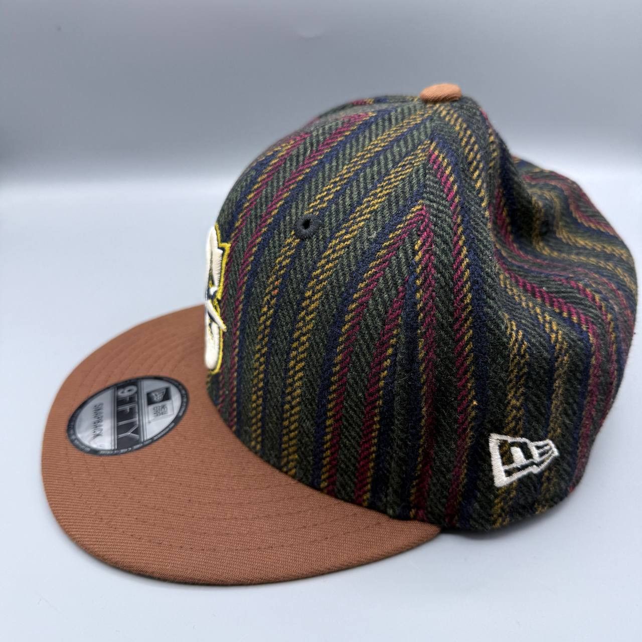 New Era Seattle Mariners Hat Men Vintage Herringbone Snap Back Cap Size ONE SIZE - 4 Thumbnail