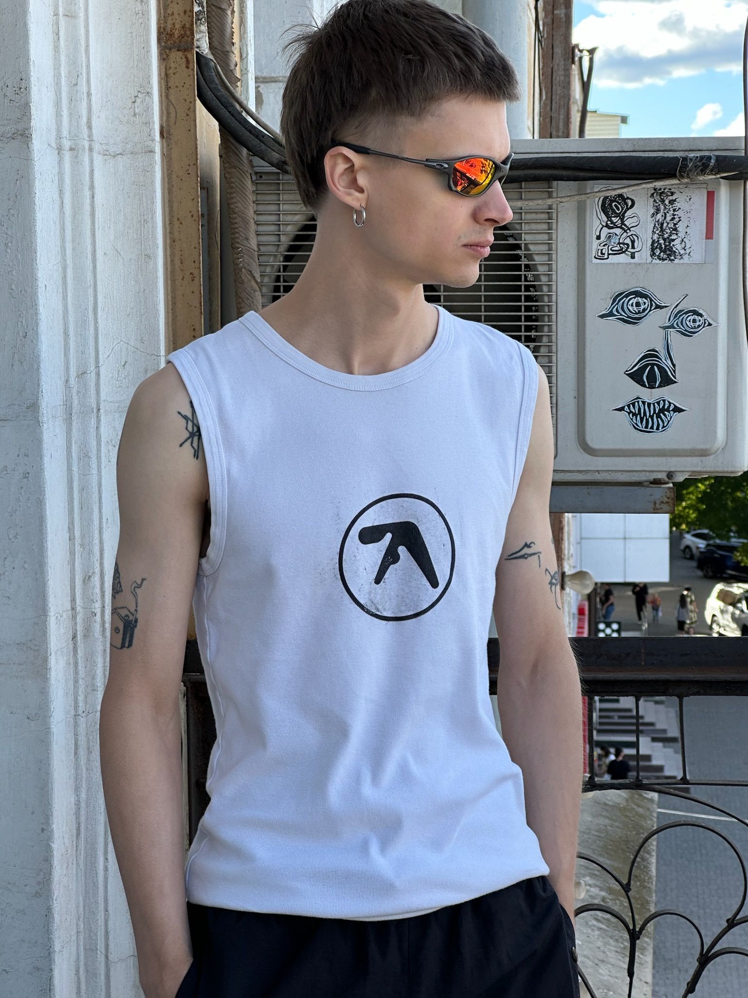 Apex Vintage APHEX TWIN Logo Scratching Tank Tops Size US L / EU 52-54 / 3 - 4 Thumbnail