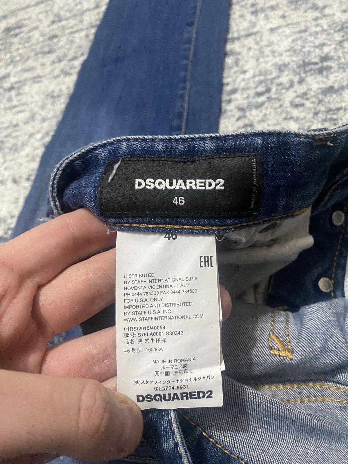 Dsquared2 Luxury dsquared2 skinny denim jeans Size US 30 / EU 46 - 2 Thumbnail