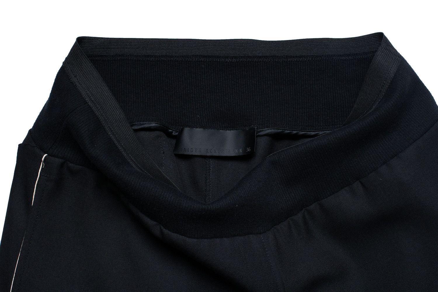 Haider Ackermann Haider Ackerman, black pantalon with white trim Size 27" / US 4 / IT 40 - 7 Thumbnail