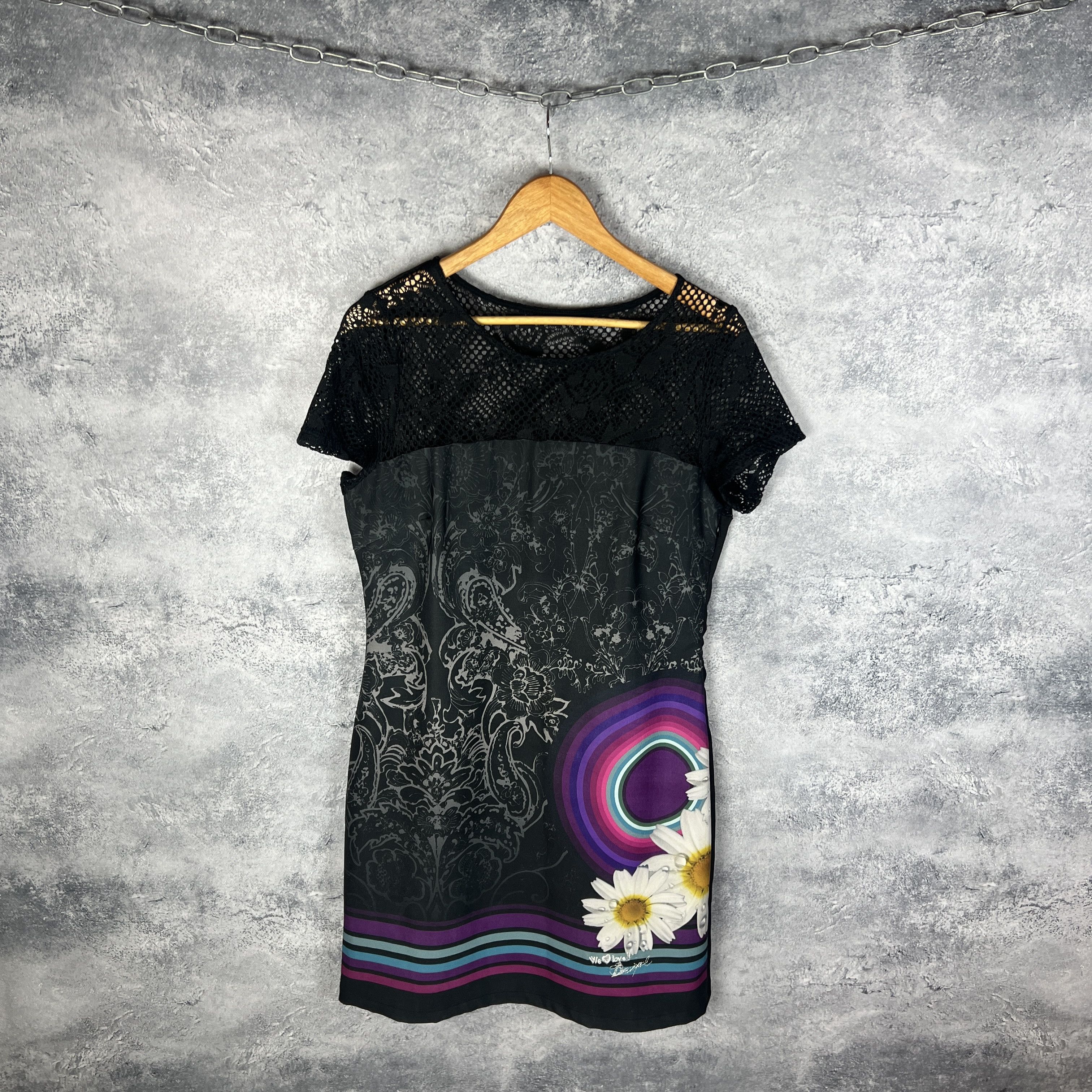 Desigual Desigual Dress Women's Size 44 Multicolor Short Sleeve Size M / US 6-8 / IT 42-44 - 1 Thumbnail