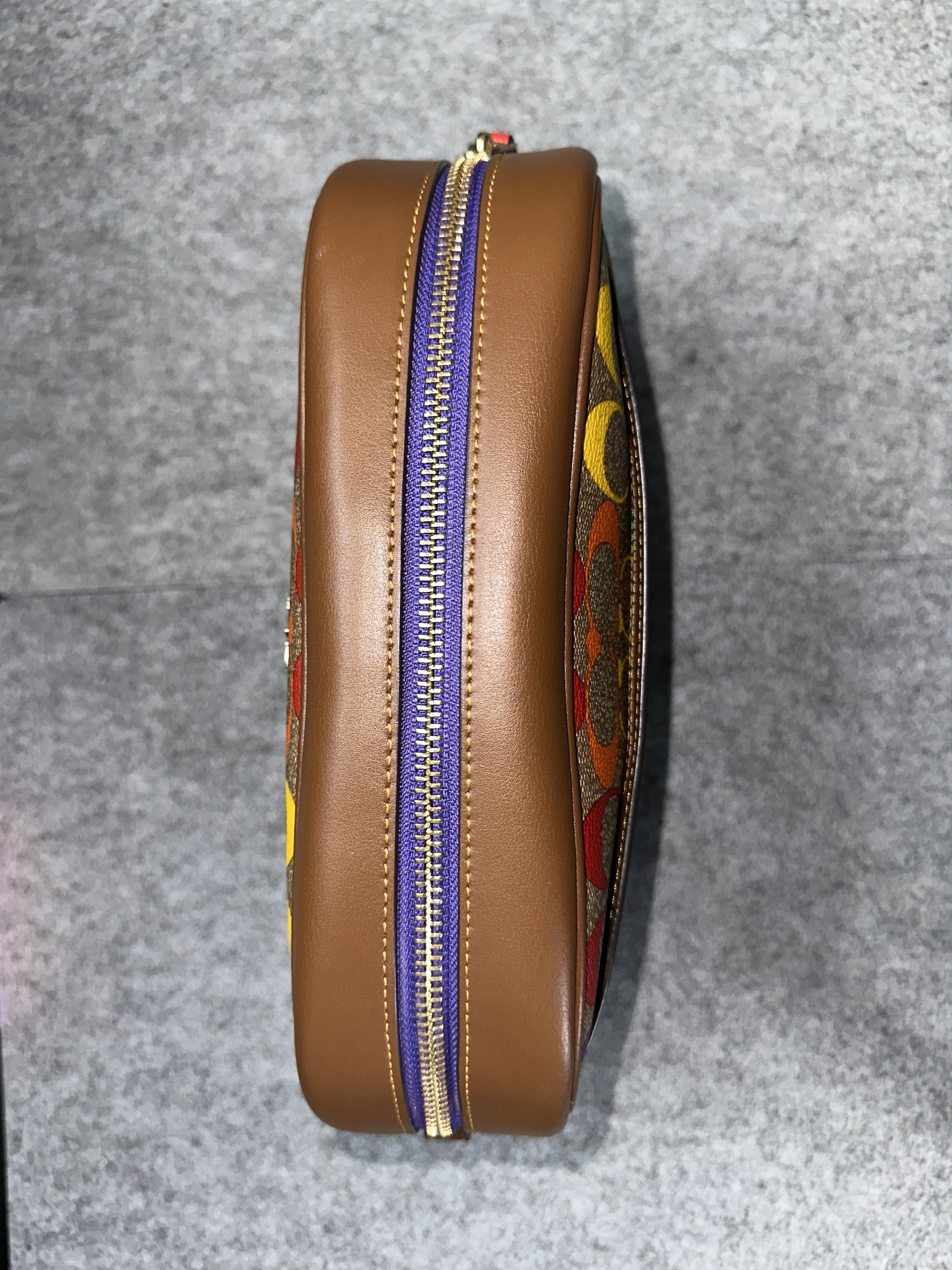 Coach Coach Jamie Camera Bag Crossbody in Rainbow Signature Canvas Size ONE SIZE - 9 Thumbnail