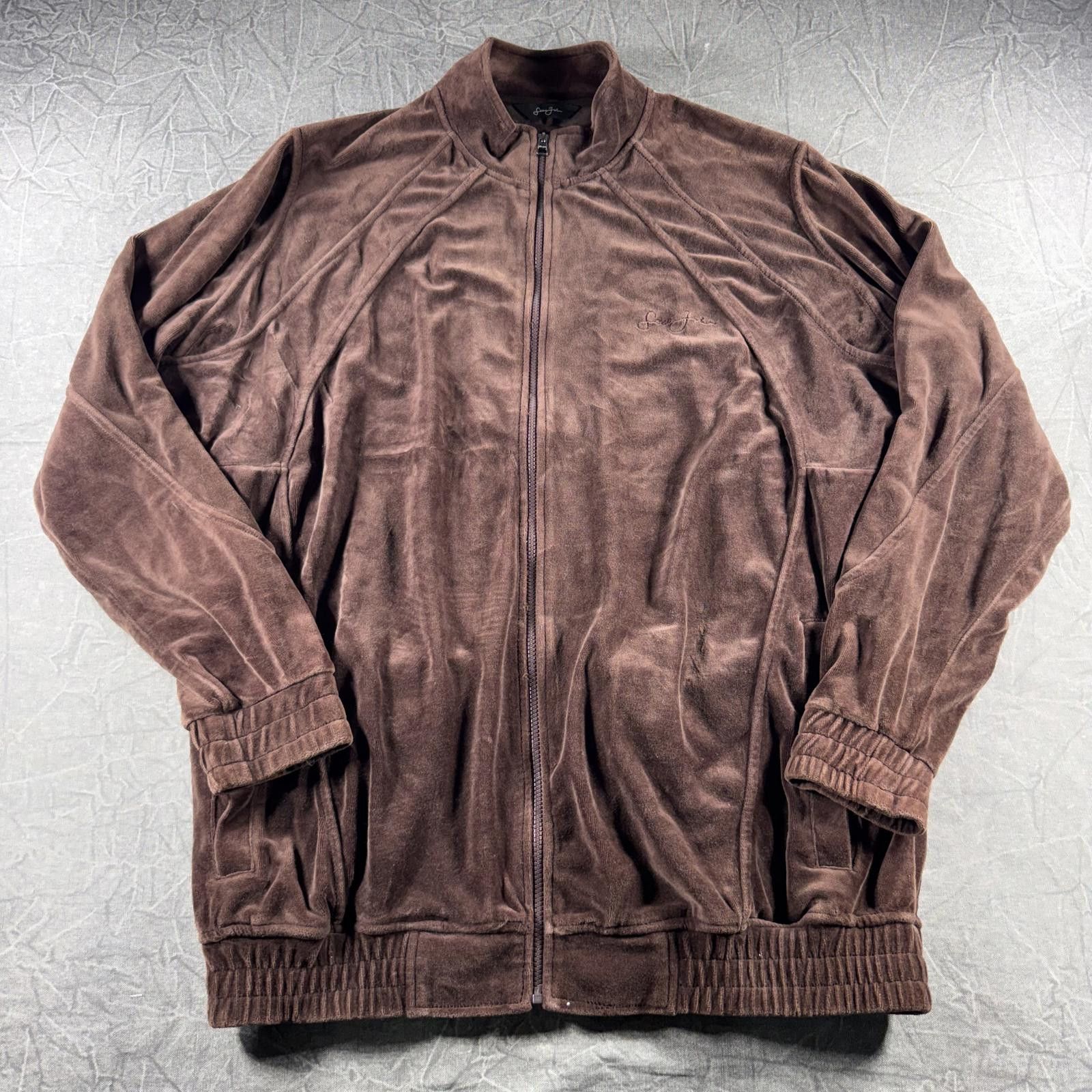Sean John Sean John Jacket Men's XXL Brown Vintage Y2K Velour Size US XXL / EU 58 / 5 - 2 Thumbnail