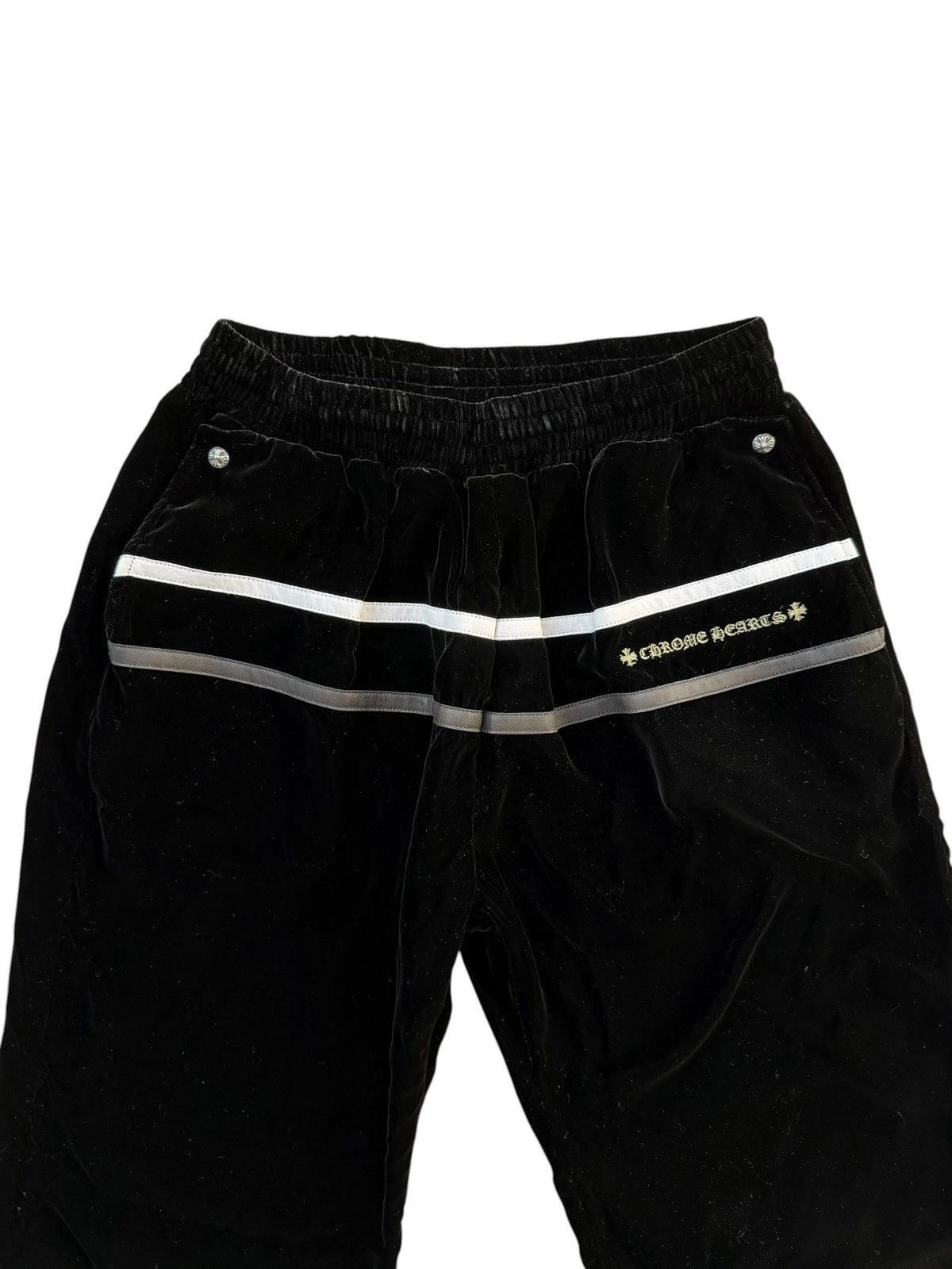 Chrome Hearts Chrome Hearts Black Velour Pants Large Size US 34 / EU 50 - 2 Thumbnail
