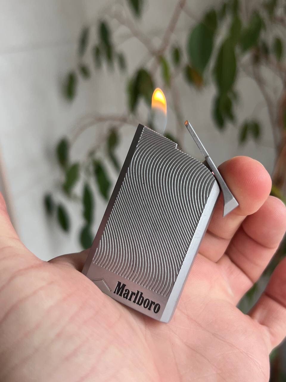 Marlboro × Vintage Y2K ELEGANCE MARLBORO GEOMETRIC METAL PUNK ROCK LIGHTER Size ONE SIZE - 5 Thumbnail
