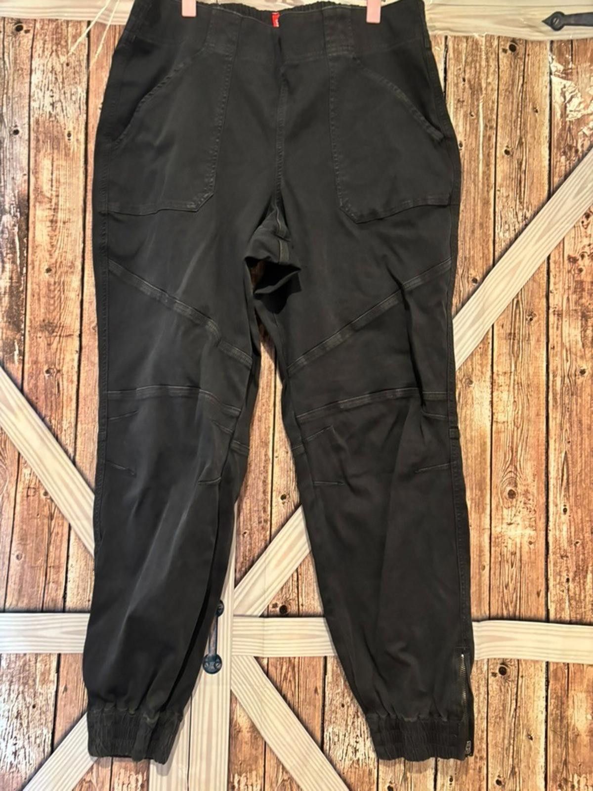 Domenico Spano Womens Spanx sz 1X stretchy cotton black pants #312 preloved Size 40" / US 18 - 1 Thumbnail