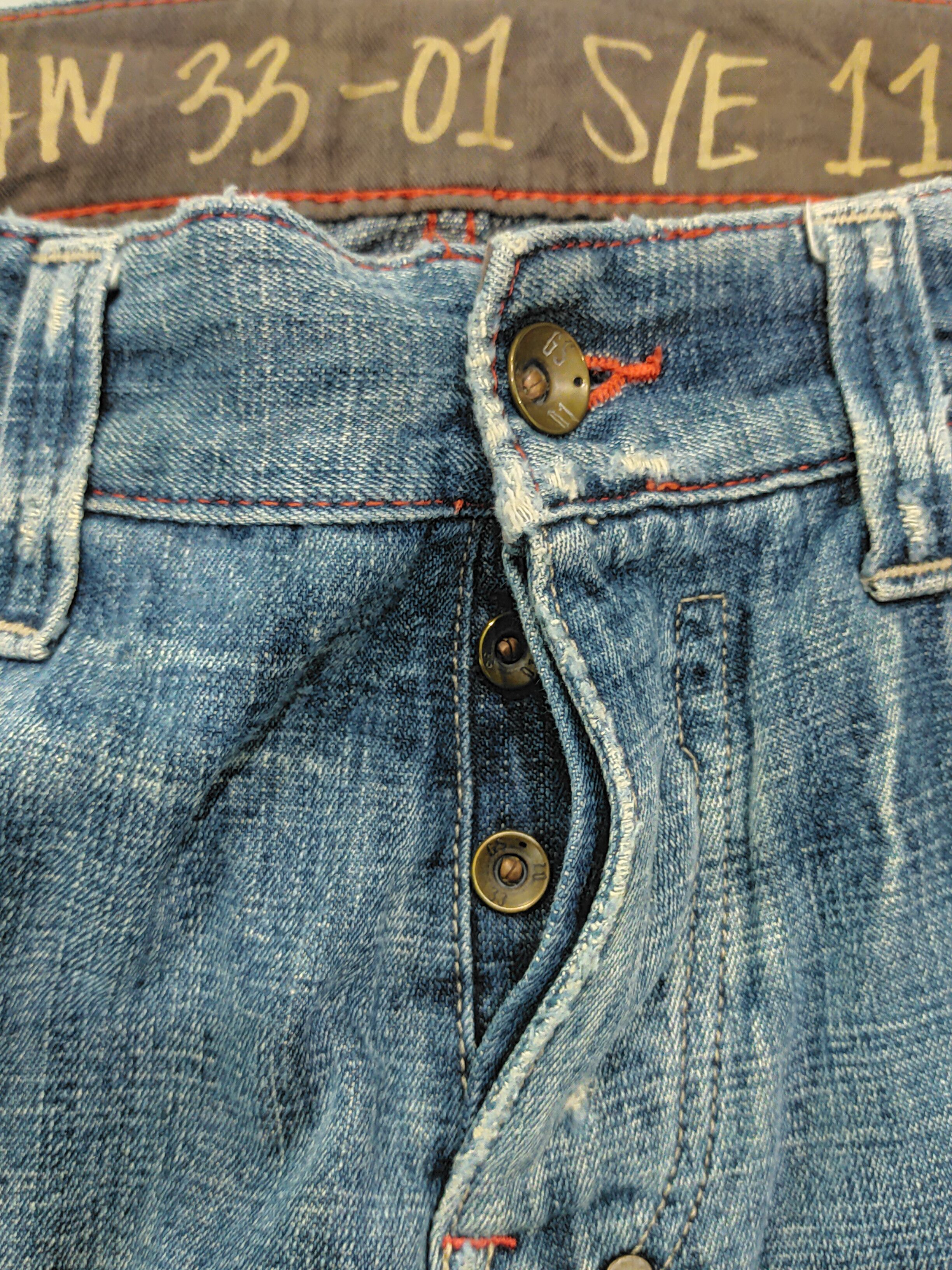 Designer × G-Star × Vintage 🚨G-STAR STUDS STRAIGHT DISTRESSED DENIM Size US 35 - 10 Thumbnail