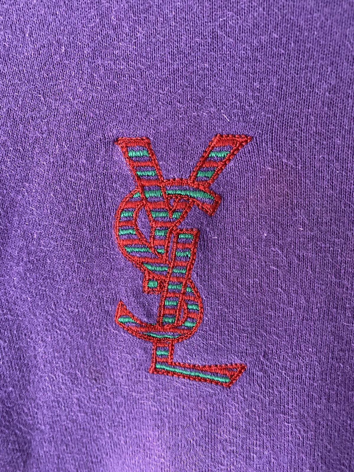 Yves Saint Laurent 1990s YSL center logo color block Size S / US 4 / IT 40 - 6 Thumbnail