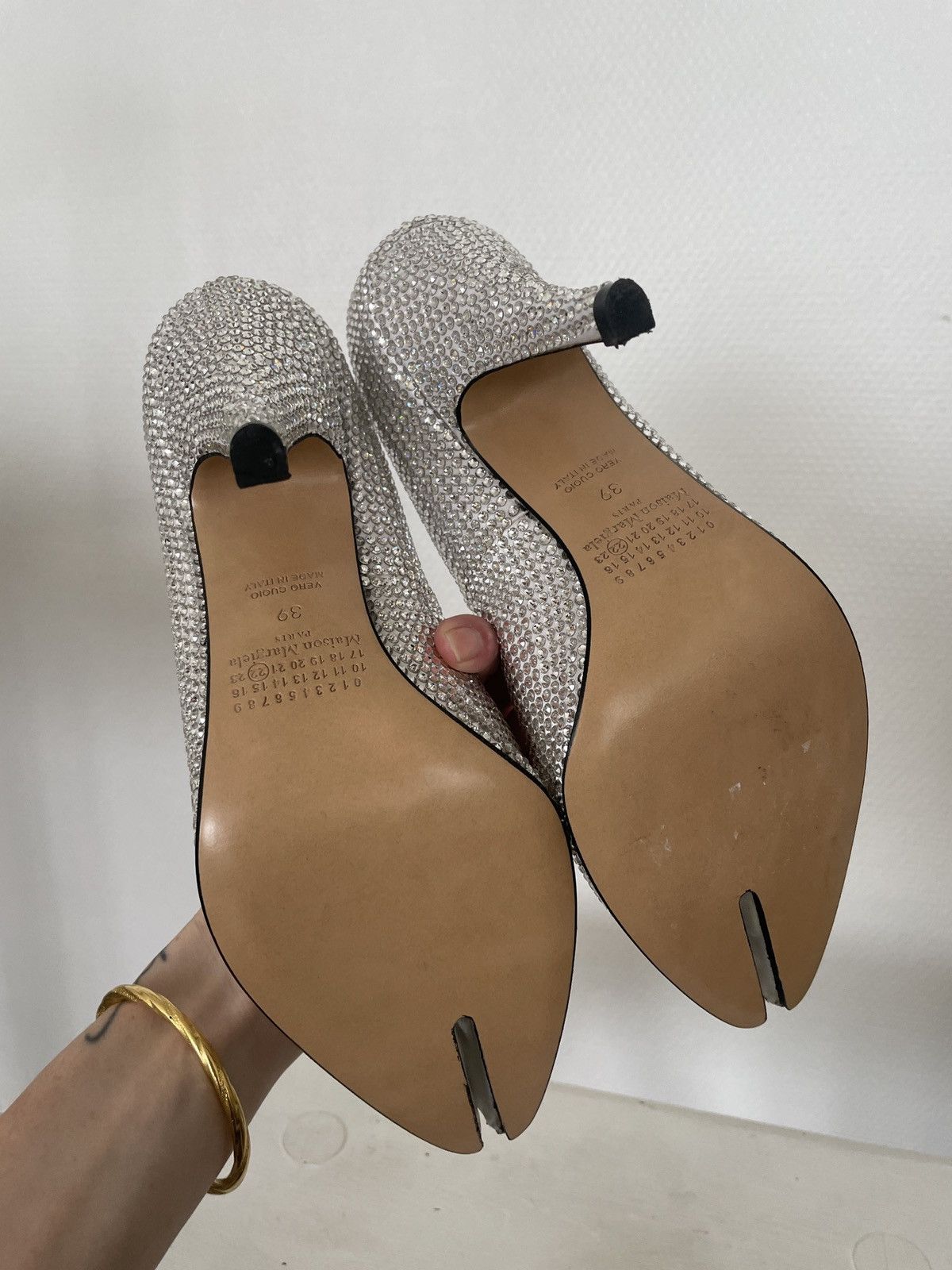 Maison Margiela Tabi silver heels Size US 9 / IT 39 - 5 Thumbnail