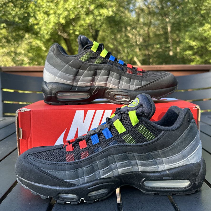 Nike Nike Air Max 95 Custom Reverse Greedy - Neon Size 10 Size US 10 / EU 43 - 4 Thumbnail
