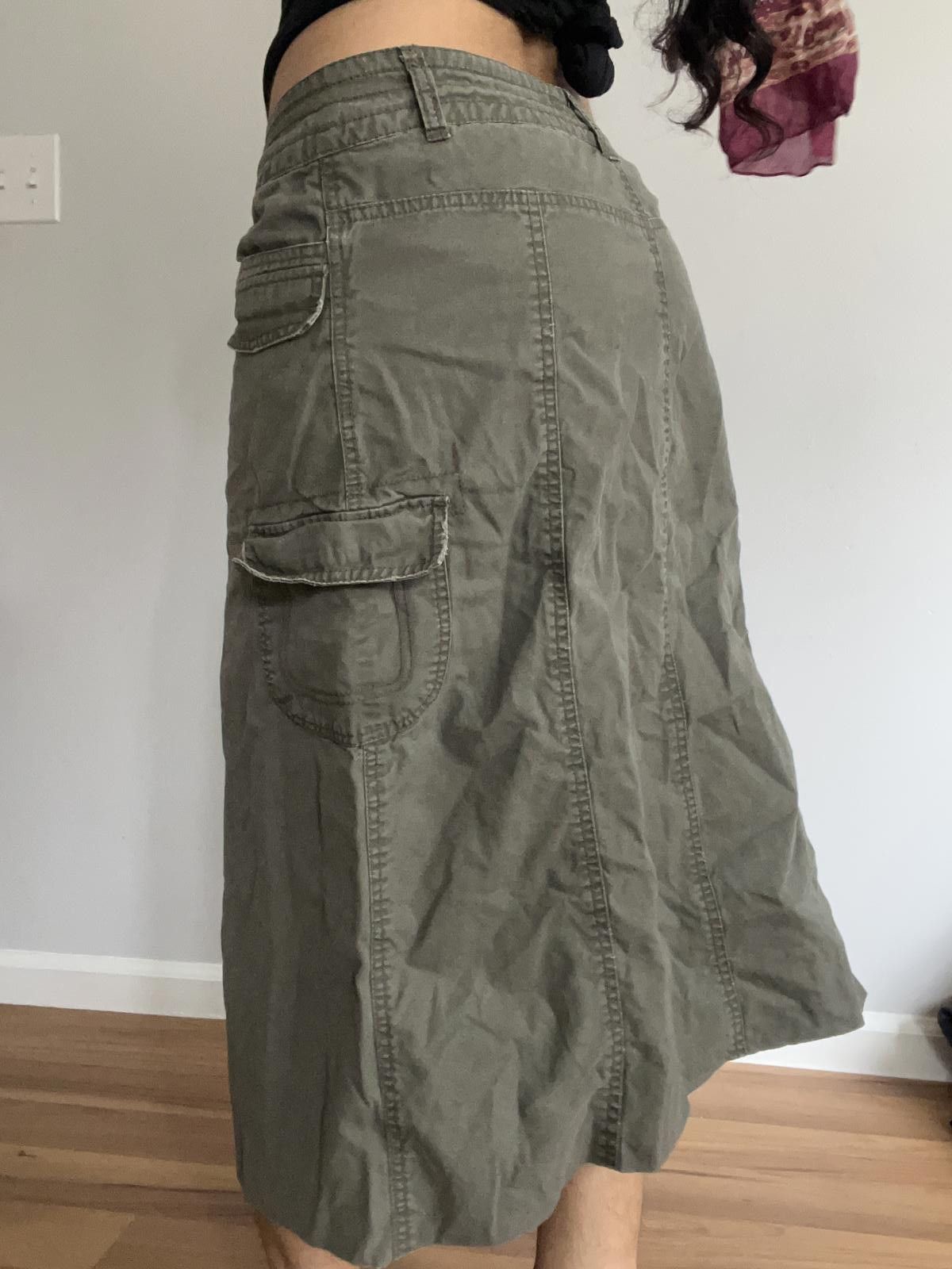 Other Women’s midi green cargo skirt Size 30" / US 8 / IT 44 - 5 Thumbnail