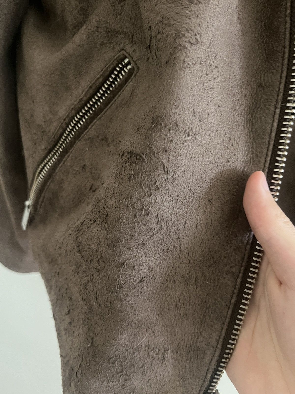 No Maintenance No Maintenance Blistered Suede Leather Jacket Size US S / EU 44-46 / 1 - 3 Thumbnail