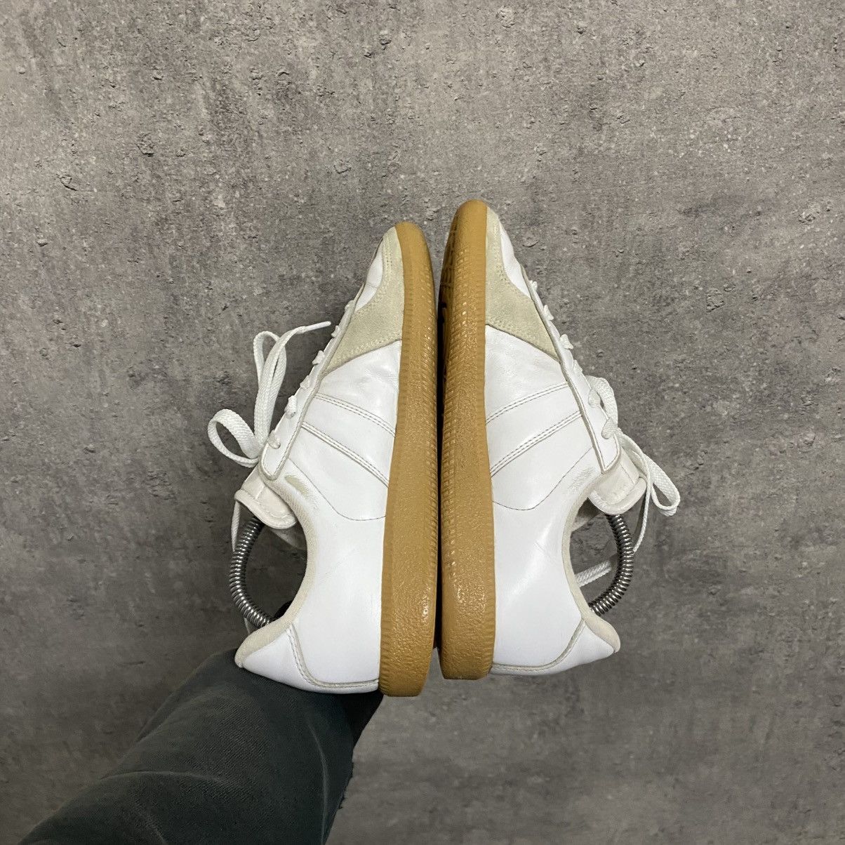 Adidas Adidas BW Sport Army Trainer Bundeswehr Leather Sneakers Size US 5.5 / EU 38 - 8 Thumbnail