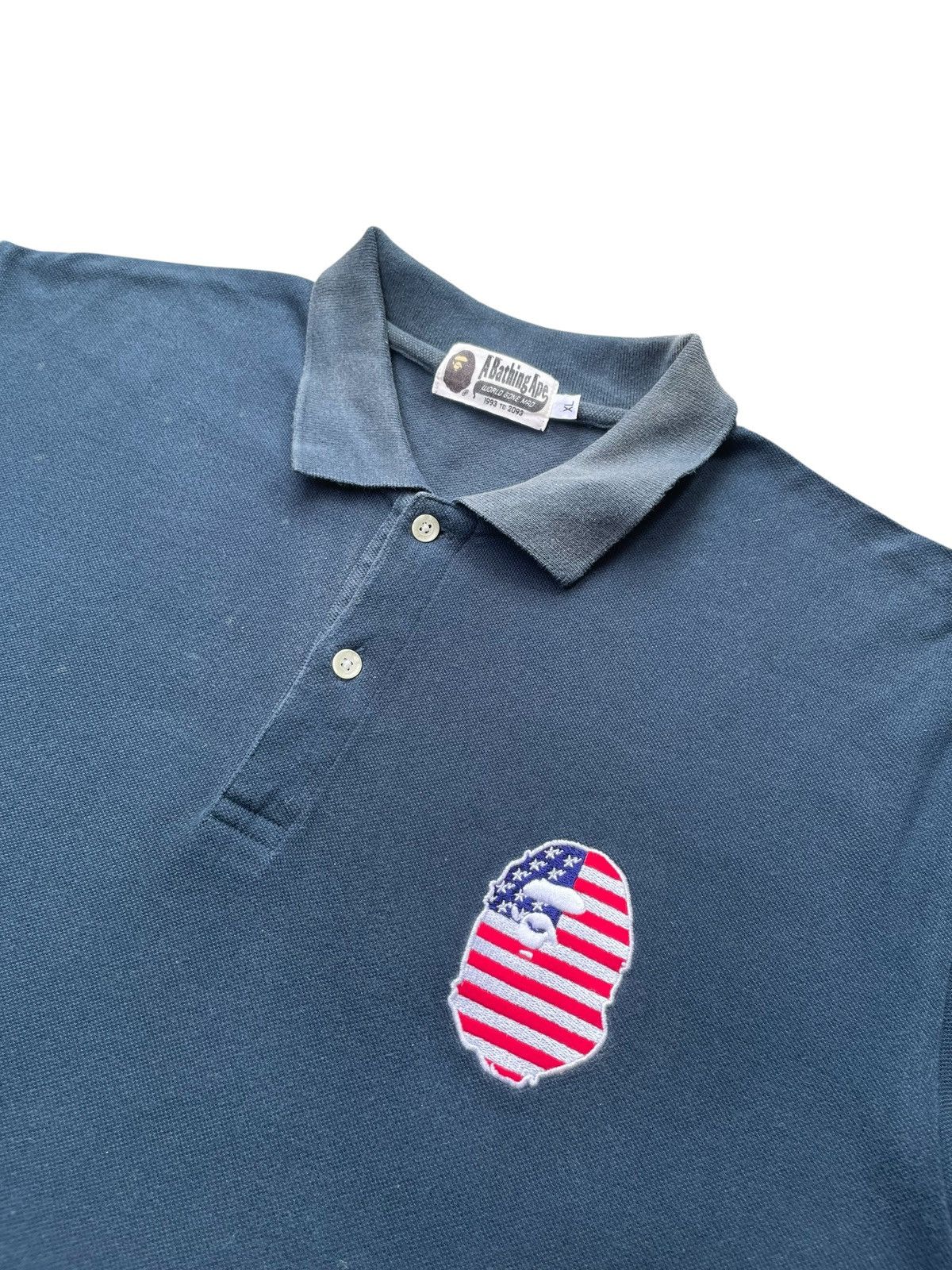 Bape Vintage Bape Polo Tshirt Size US L / EU 52-54 / 3 - 3 Thumbnail