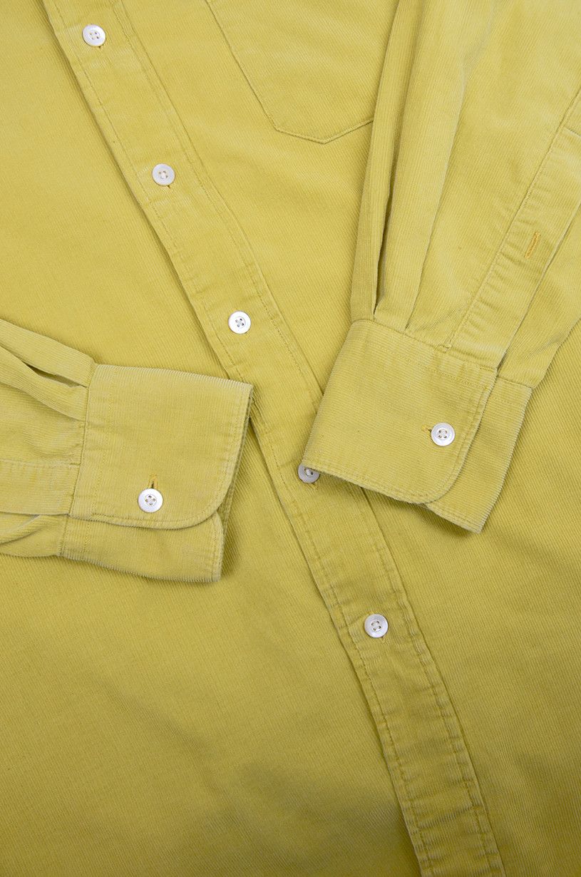 Yves Saint Laurent SAINT LAURENT JEANS Yellow Velvet Shirt Size S / US 4 / IT 40 - 3 Thumbnail
