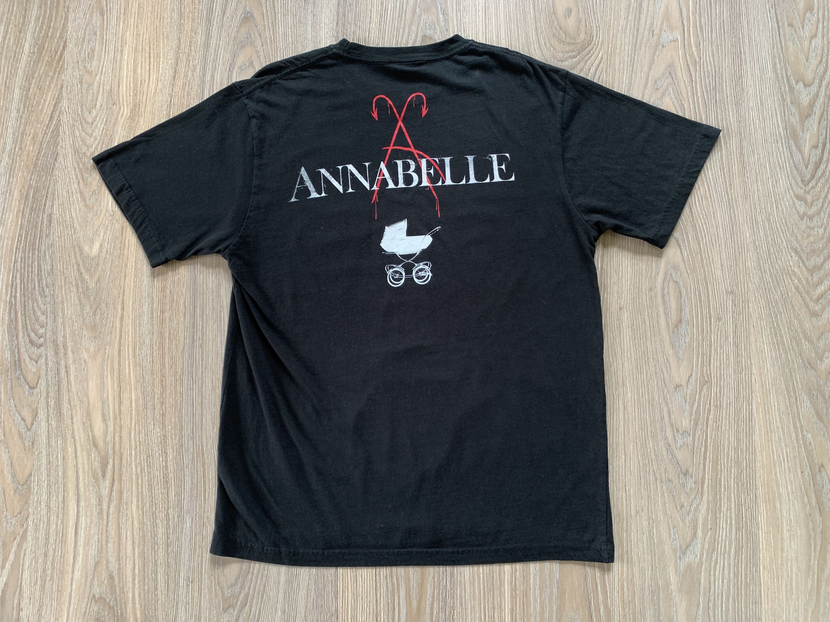Expert Horror Black Spiral Annabelle Horror Movie Cotton T-Shirt Size US L / EU 52-54 / 3 - 3 Thumbnail