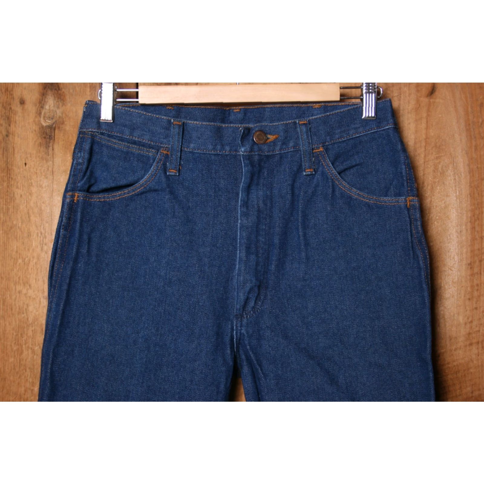 Wrangler VINTAGE Wrangler Slim Fit Straight Leg Jeans - 28x35 - Made in USA - Blue - Denim - Mens - 28x35 - Zip Closure Size US 28 / EU 44 - 2 Thumbnail