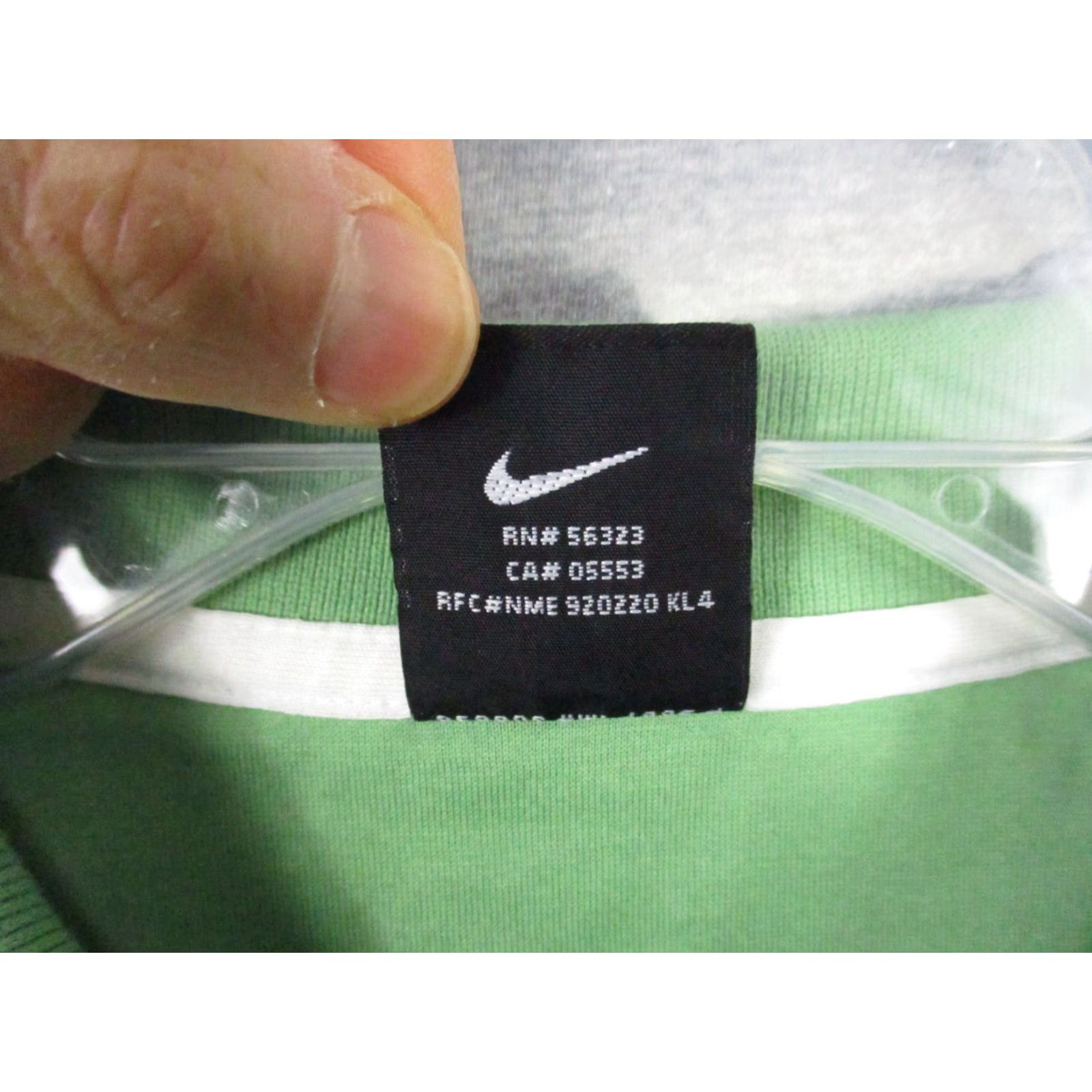 Nike Nike Golf Polo Shirt L Mens Dri-Fit Green Blue Stripe Short Sleeve Cotton Polyester Size US L / EU 52-54 / 3 - 5 Thumbnail