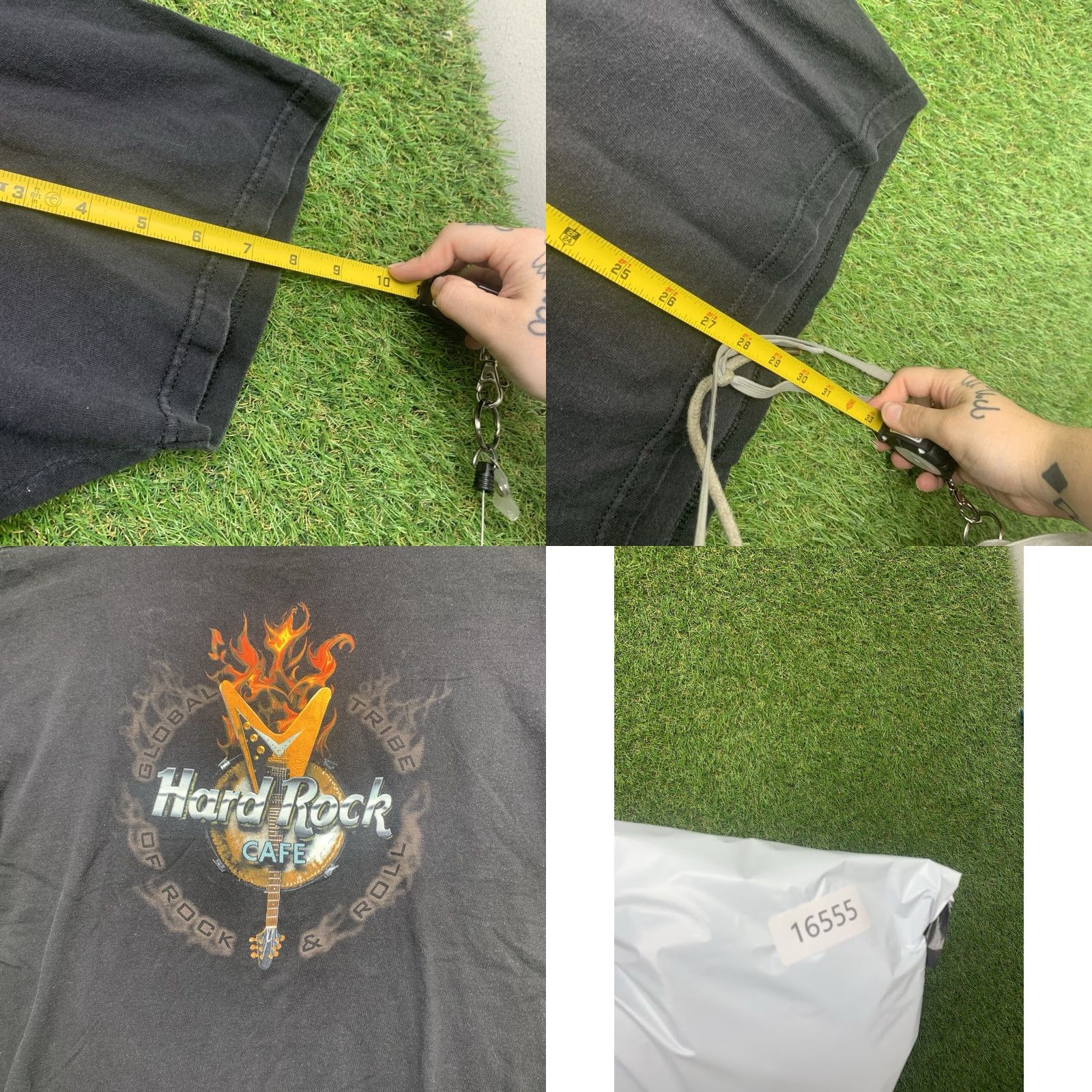 Hard Rock Cafe VINTAGE Hard Rock Cafe Shirt Mens XL Black Short Sleeve Flames Fire Guitar Music 90s y2k Size US XL / EU 56 / 4 - 8 Thumbnail