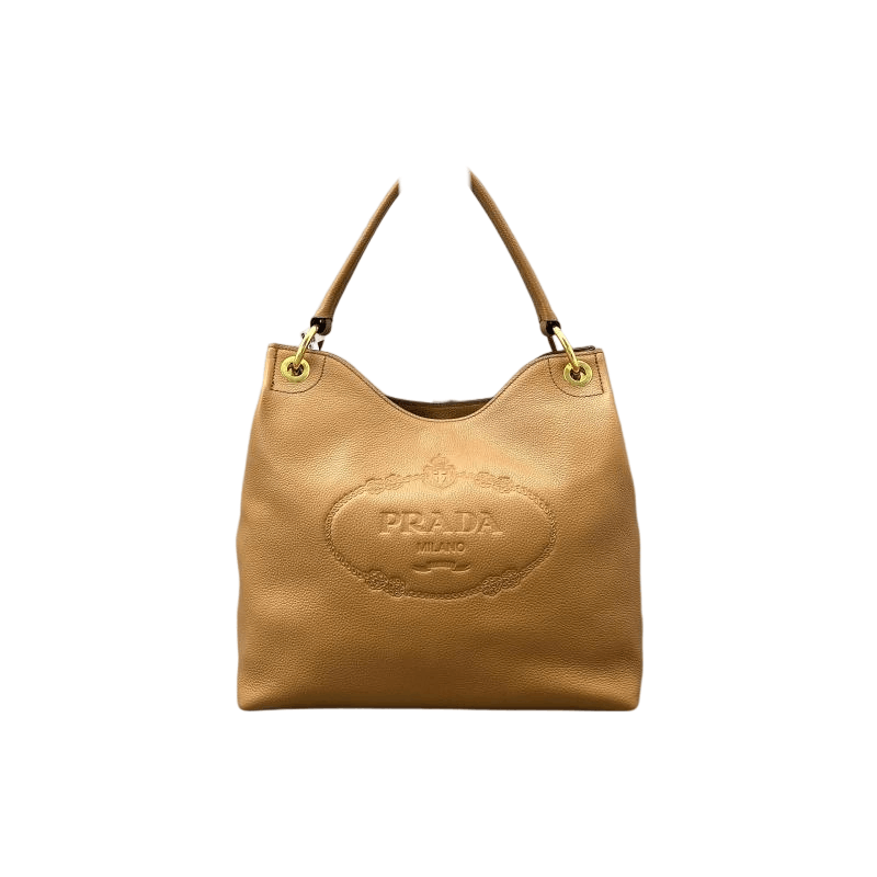 Prada Prada Embossed Logo Hobo Bag Size ONE SIZE - 1 Thumbnail