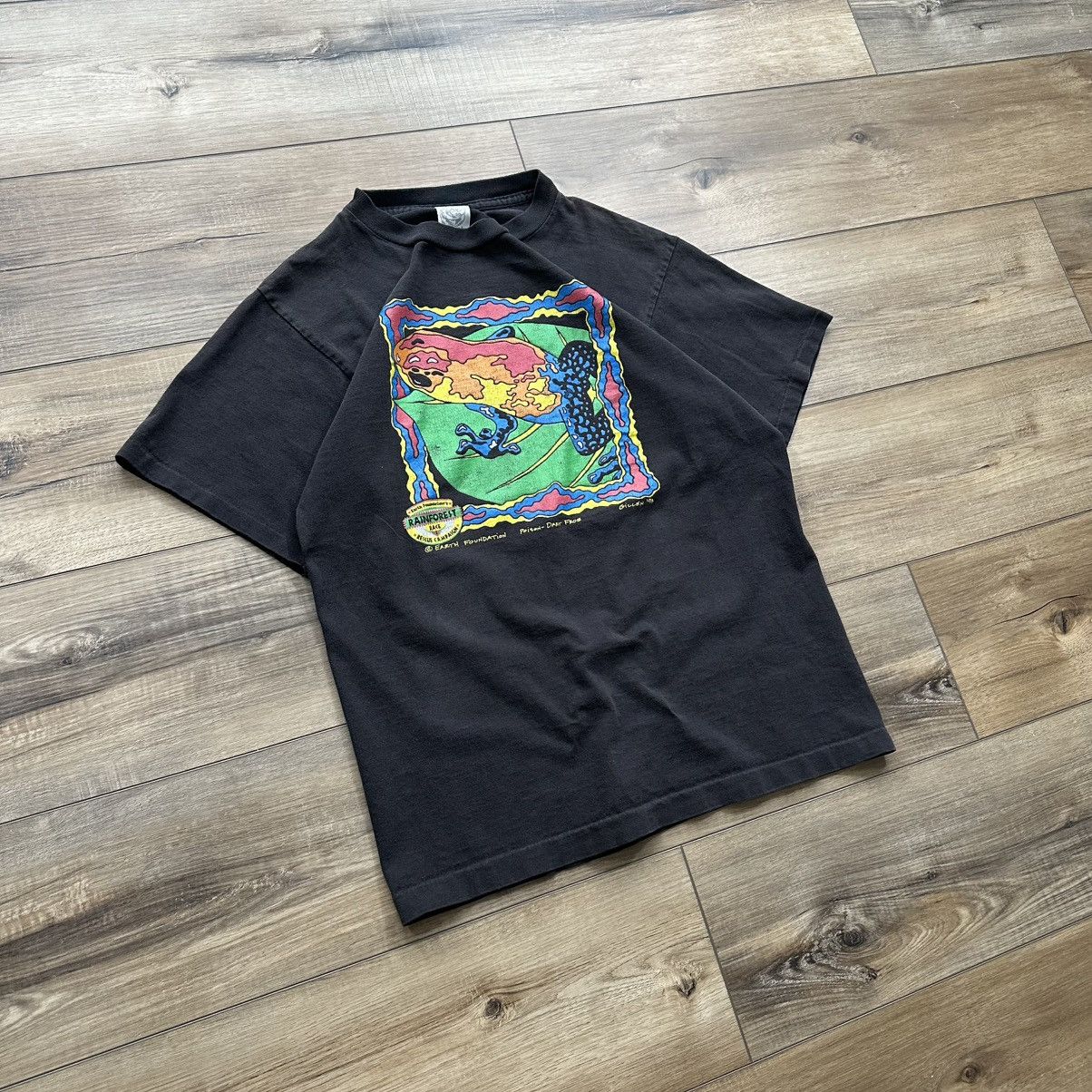 Other 1993 Earth Foundation Single Stitch Poison Dart Frog Tee Size US M / EU 48-50 / 2 - 2 Thumbnail
