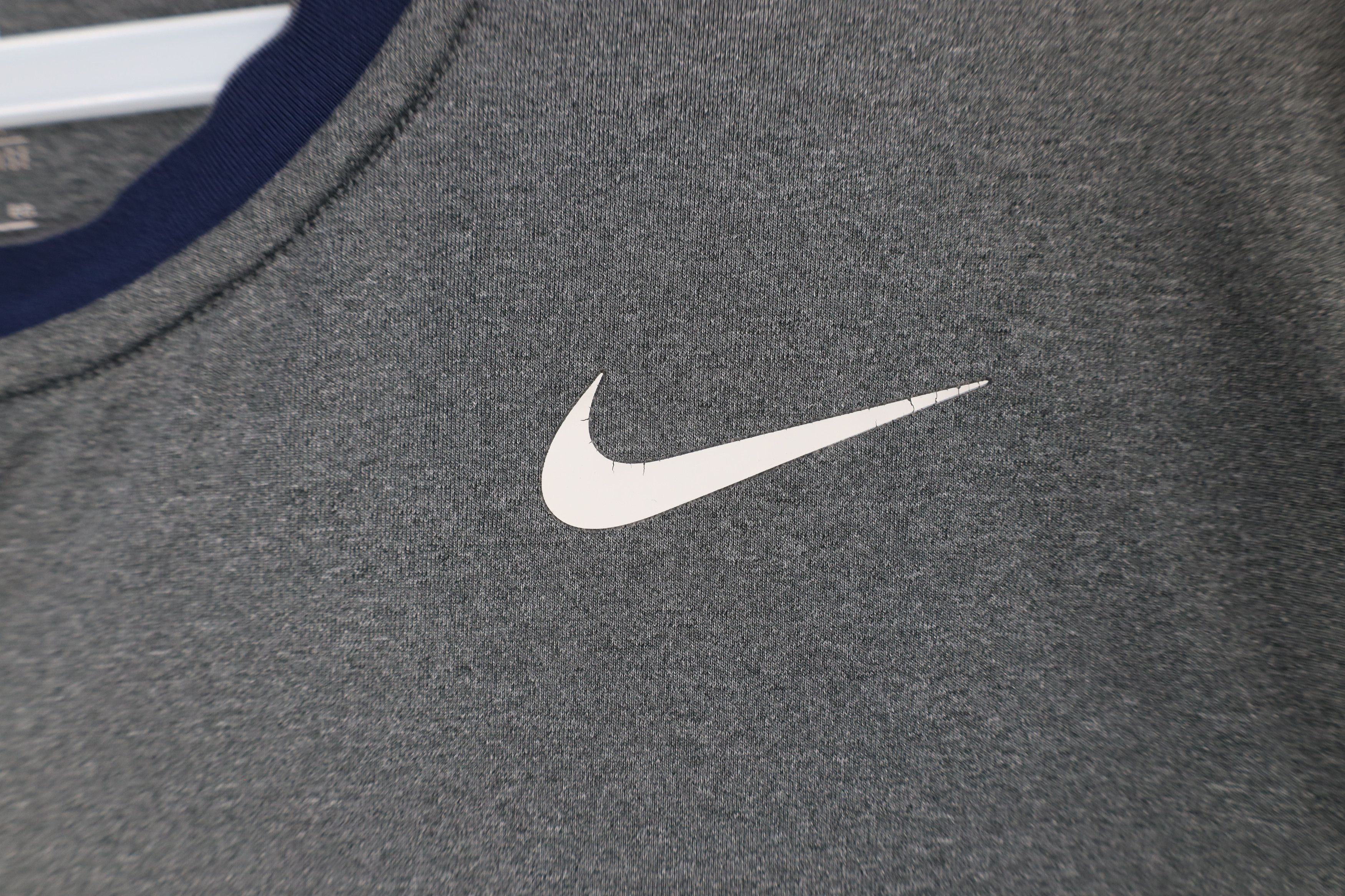 Nike × Vintage Nike Pro Detroit Tigers Baseball Old English D T-Shirt Gray Size US XL / EU 56 / 4 - 4 Thumbnail