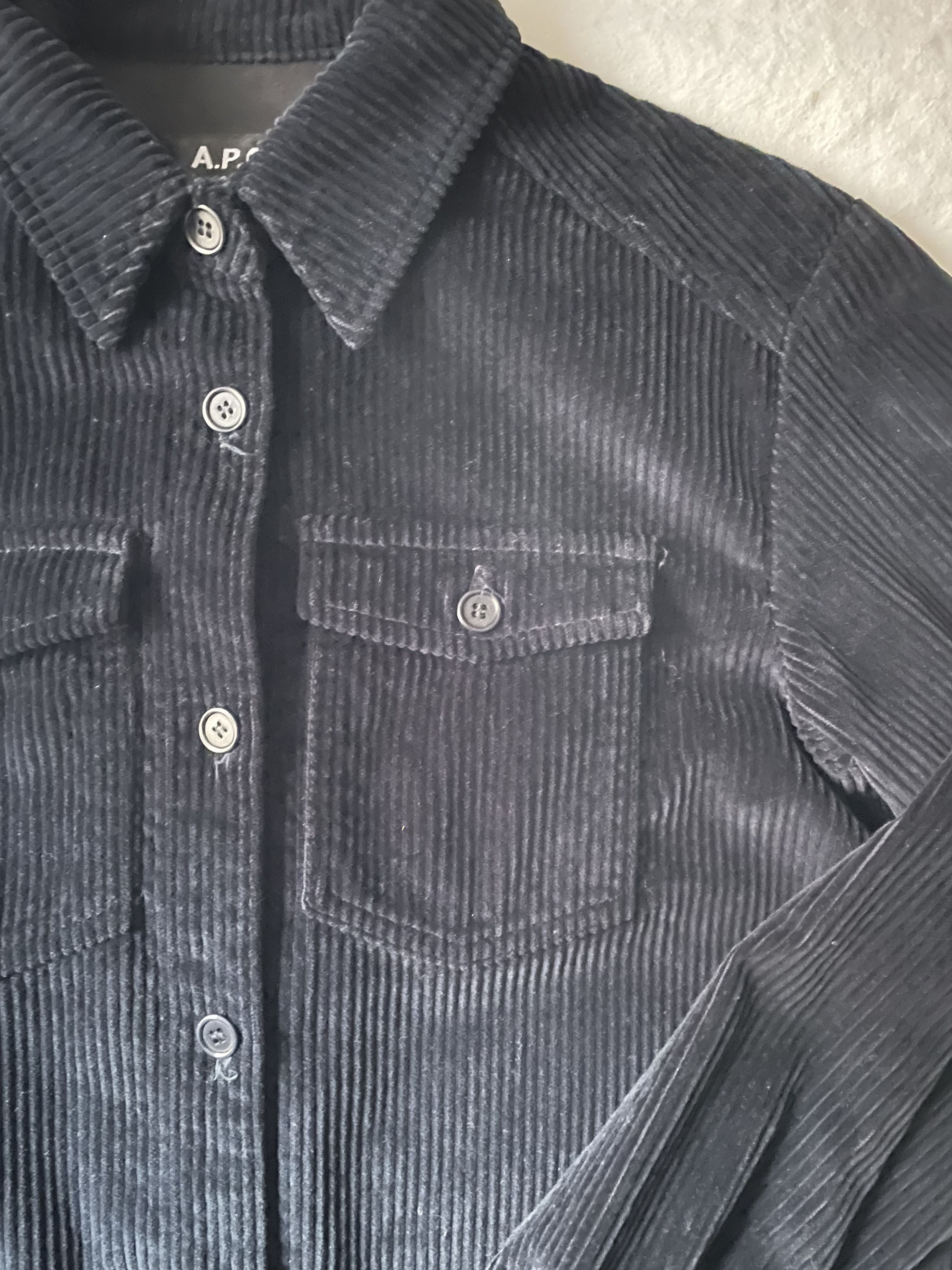 A.P.C. A.P.C Corduroy Button Up Shirt Size XXS / US 00 / IT 34 - 2 Thumbnail