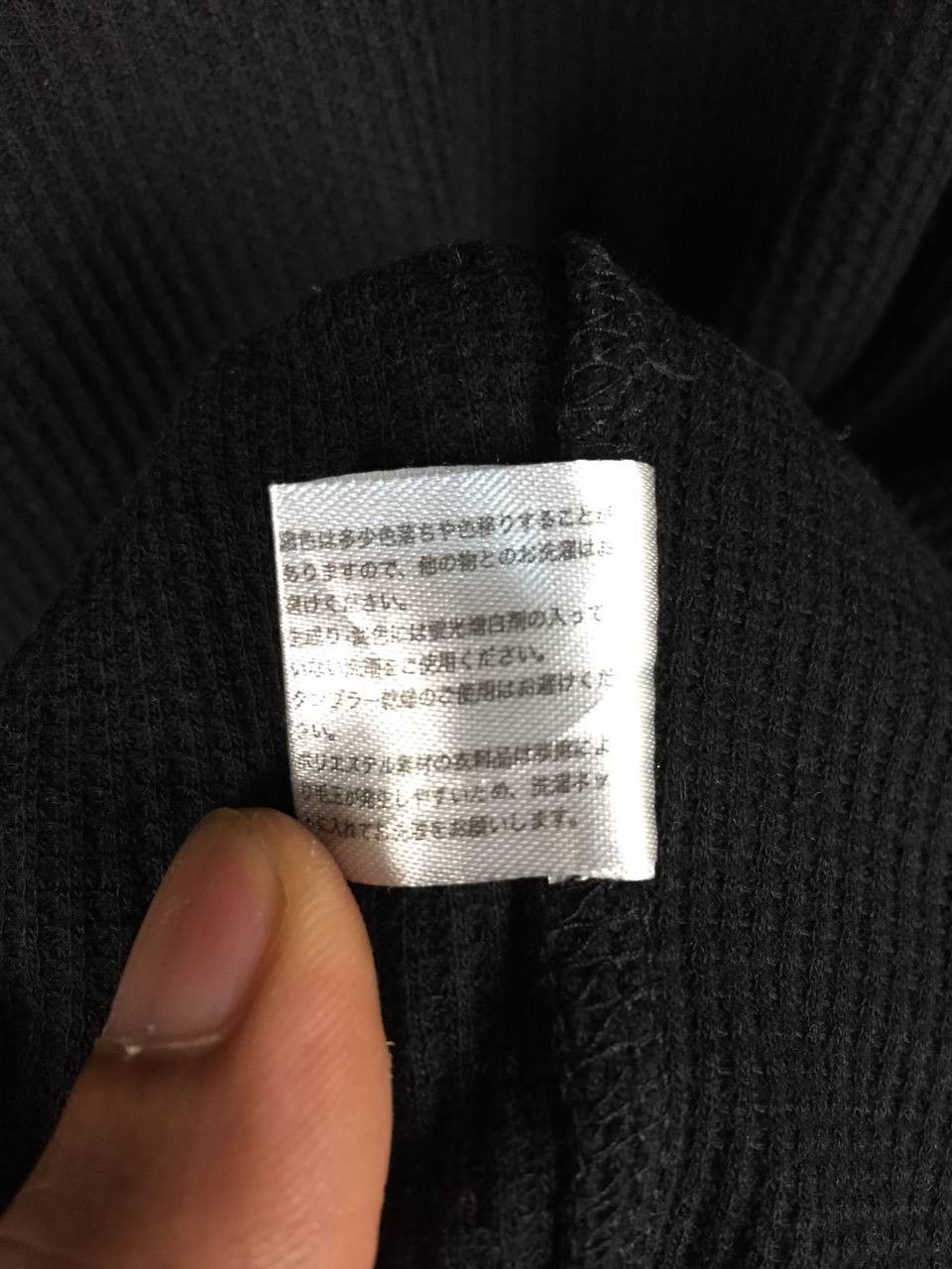 Vintage Basics Black Waffle Knit Long Sleeve Henley Tee Size US S / EU 44-46 / 1 - 8 Thumbnail