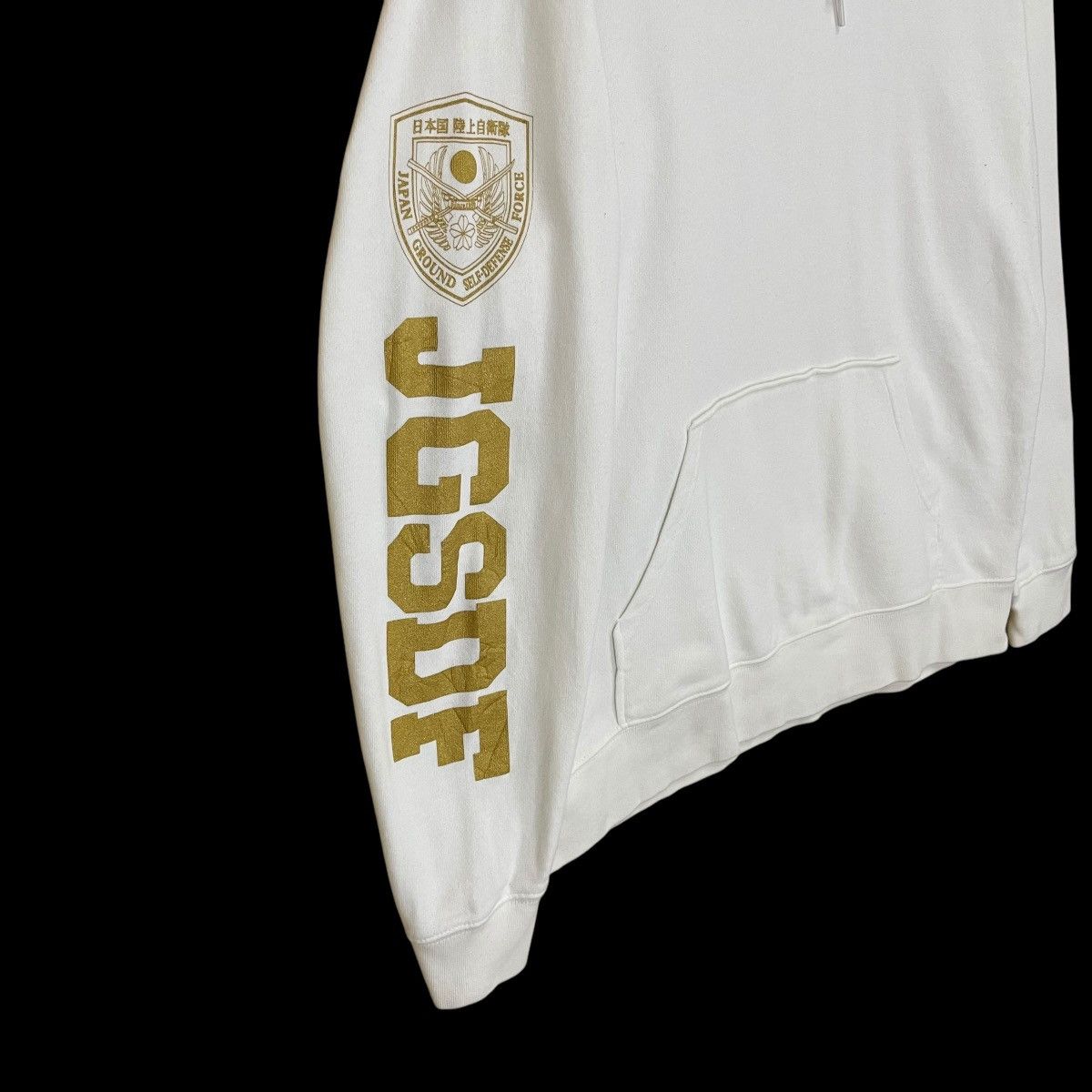 Japanese Brand Japan Ground Self Defense Force Big Logo Pullover Hoodie Size US L / EU 52-54 / 3 - 7 Thumbnail
