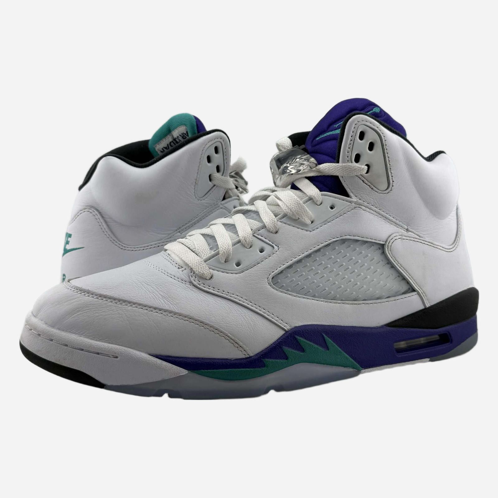Nike Nike Air Jordan 5 Retro OG Grape White Emerald US 14 Used Size US 14 / EU 47 - 1 Thumbnail