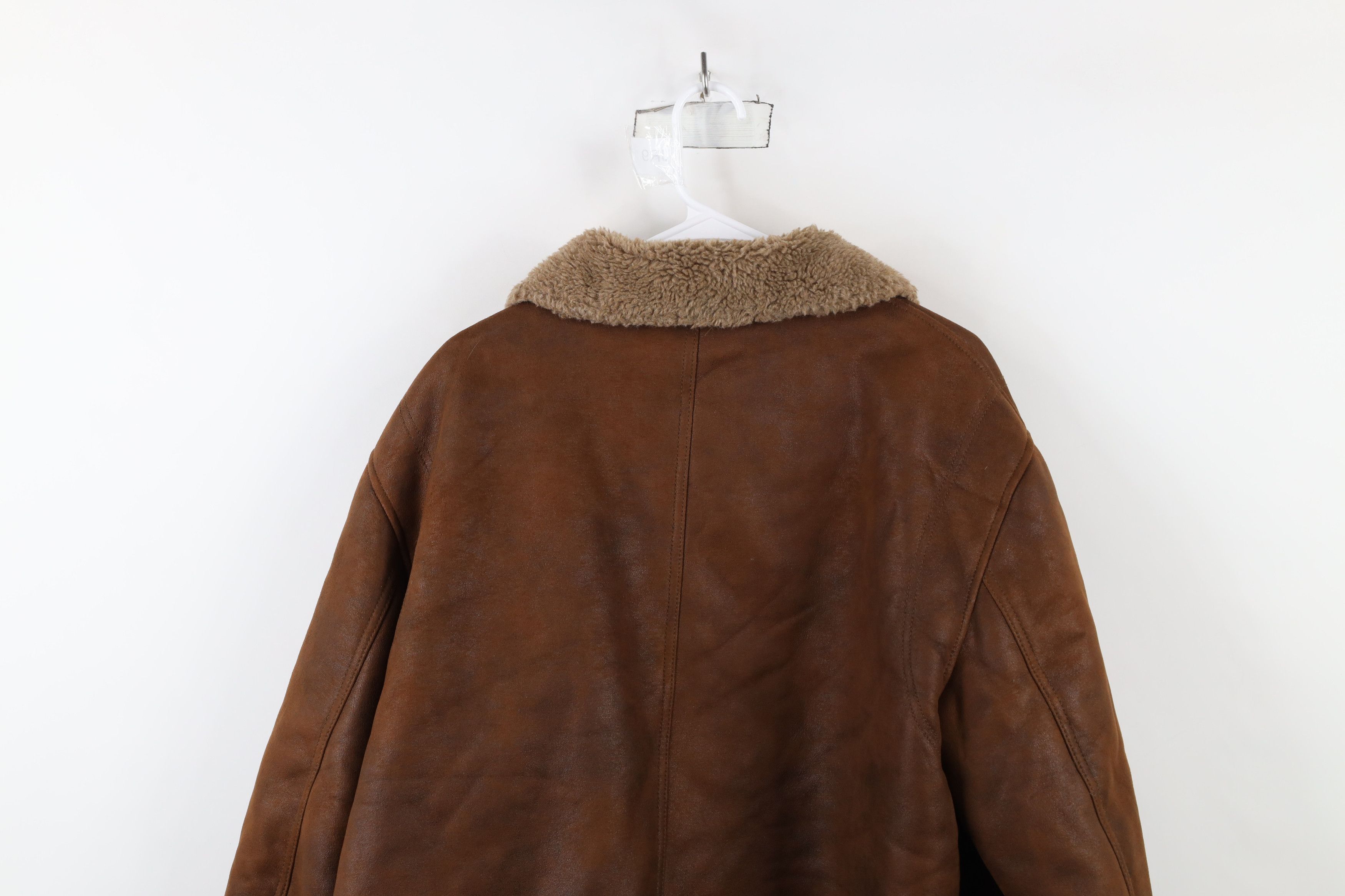 Johnston & Murphy × Vintage Vintage Johnston & Murphy Military B3 Bomber Jacket Brown Size US XXL / EU 58 / 5 - 14 Thumbnail