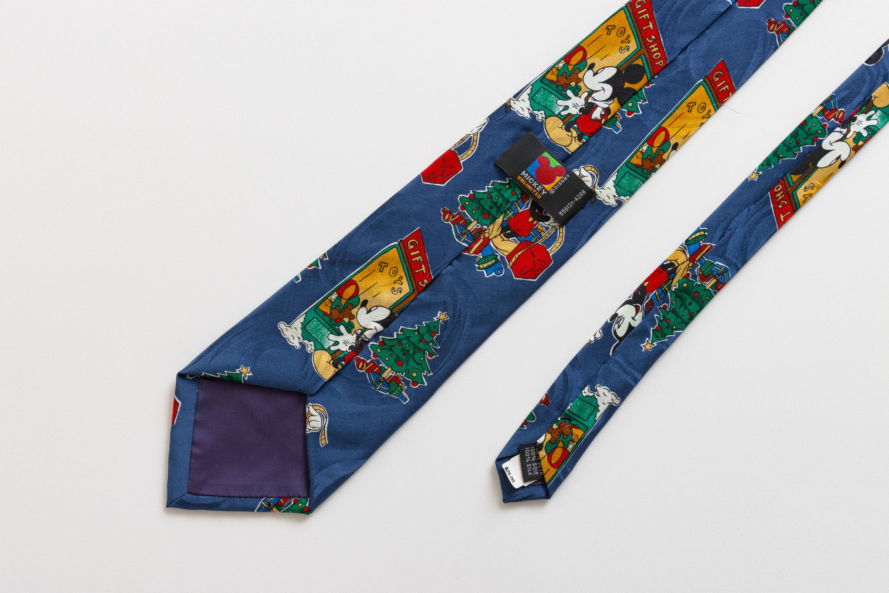 Vintage Mickey Mouse Disney Tie abstract print necktie 014 Size ONE SIZE - 5 Thumbnail
