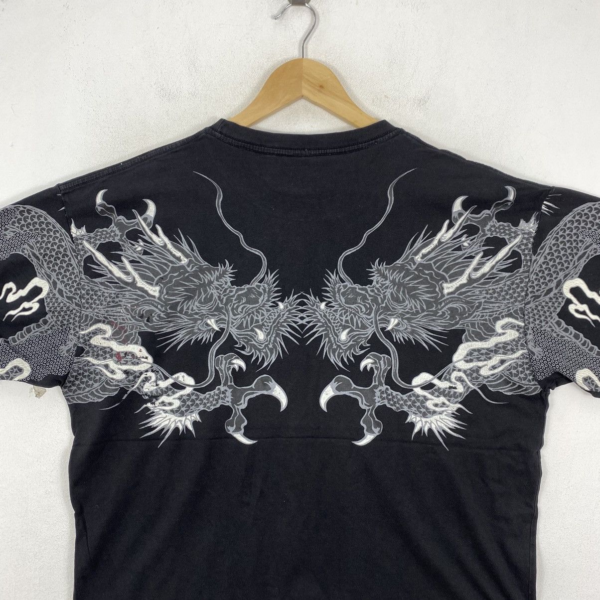 Japanese Brand Vintage Japanese Dragon Graphic Tee 3L Black Streetwear Size US L / EU 52-54 / 3 - 5 Thumbnail
