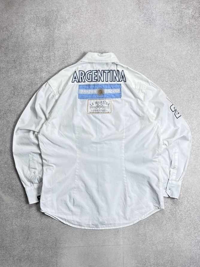 La Martina × Vintage Vintage La Martina Big Logo Polo Shirt Y2K M Size US L / EU 52-54 / 3 - 3 Thumbnail