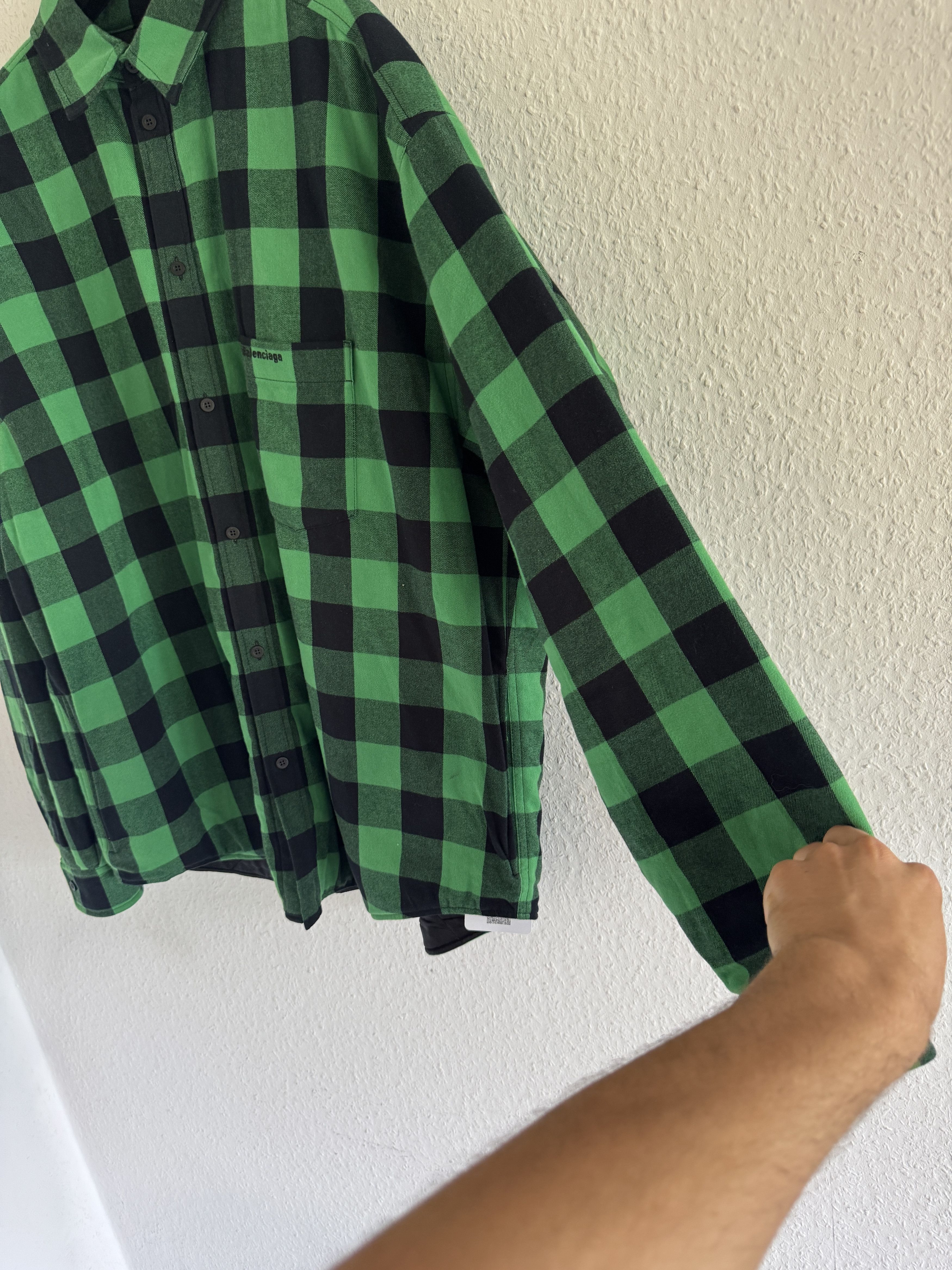 Balenciaga Padded Oversized Check Shirt Size US S / EU 44-46 / 1 - 6 Thumbnail
