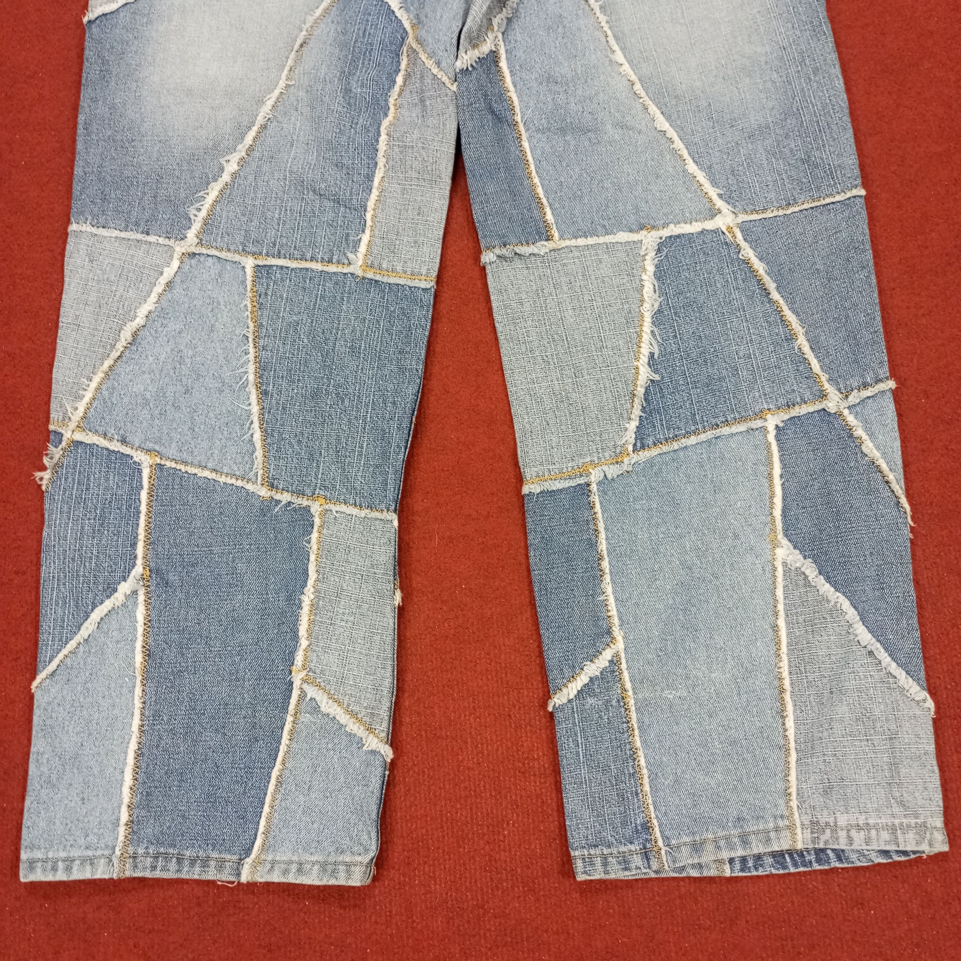 VIBE Vibes Gold Label Rare Fashion Patchwork Style Jeans Size US 34 / EU 50 - 6 Thumbnail