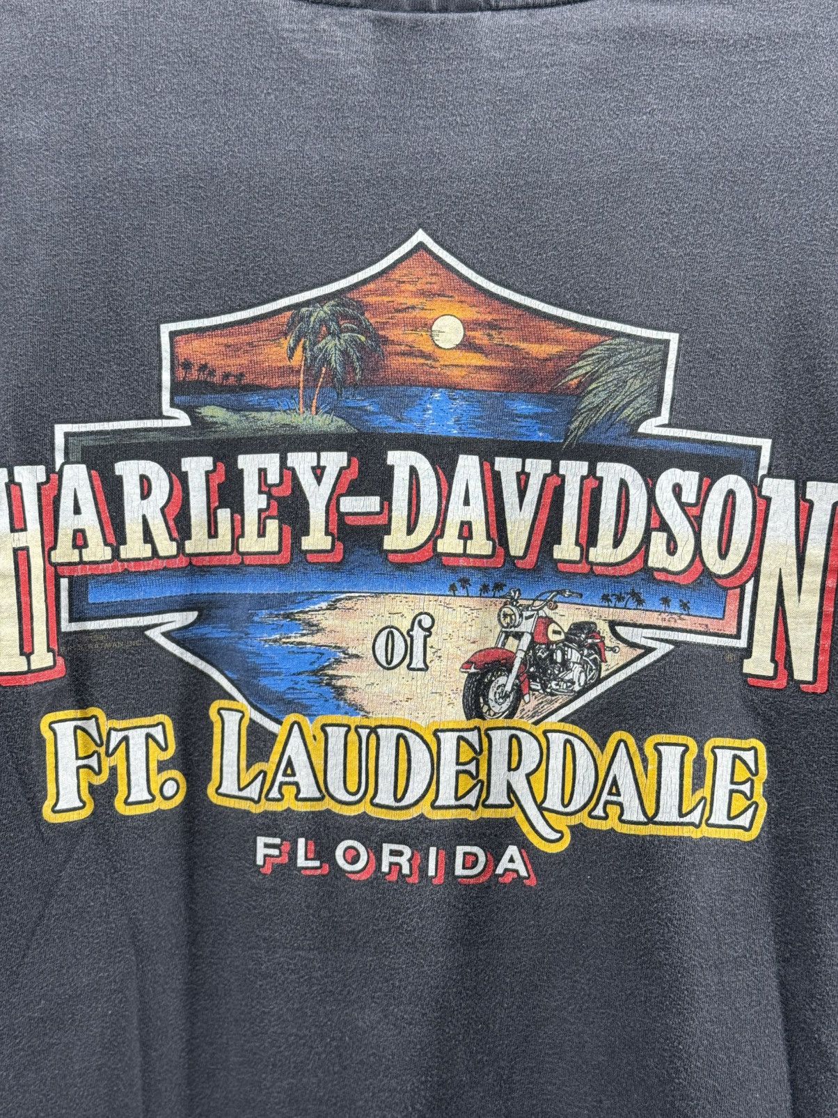Harley Davidson RARE Vintage 90s Florida Harley Davidson logo tee sz XL Size US XL / EU 56 / 4 - 5 Thumbnail
