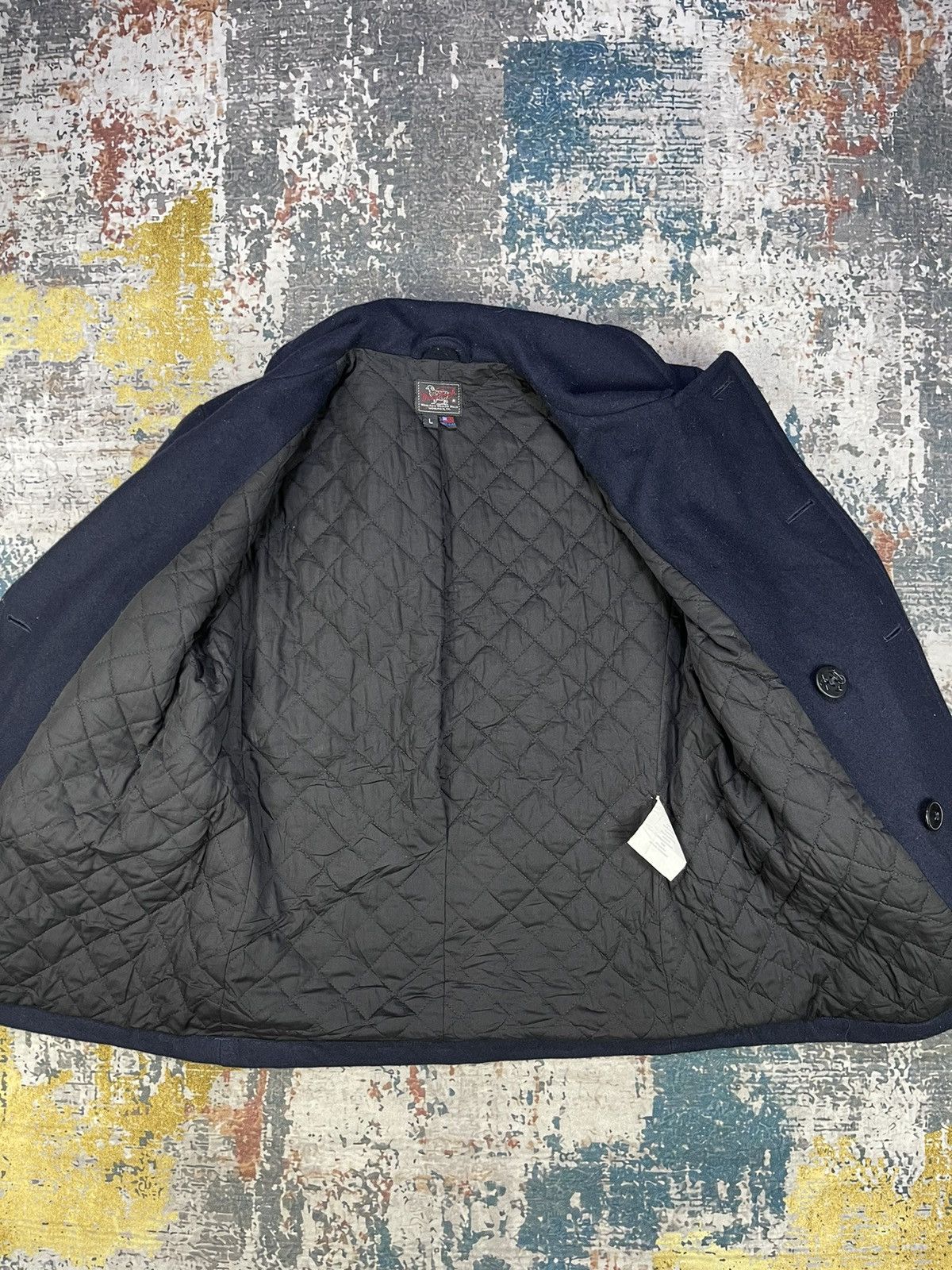 Woolrich Woolen Mills Woolrich Wool Double Breasted Navy Sailor Peacoat Size US L / EU 52-54 / 3 - 9 Thumbnail