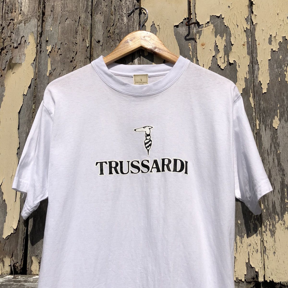 Trussardi Vintage y2k Trussardi Big Logo Tshirt Size US M / EU 48-50 / 2 - 3 Thumbnail