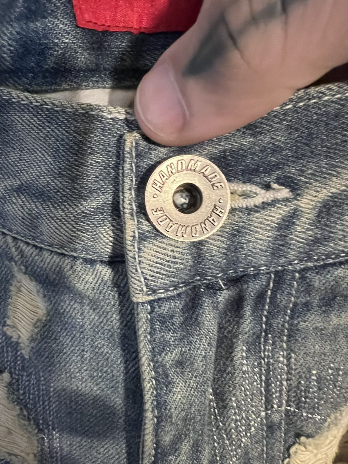 Other Handmade Rust Custom Jeans Size US 34 / EU 50 - 4 Thumbnail